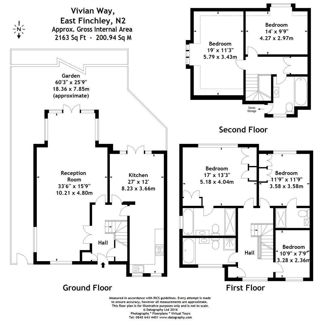 5 Bedrooms  to rent in Vivian Way, Hampstead Garden Suburb, London N2