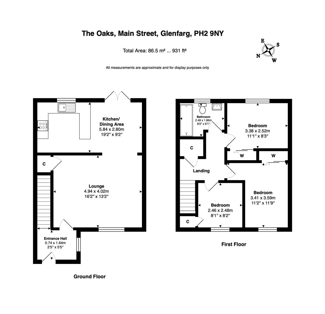 The Oaks, Main Street, Perth floorplan
