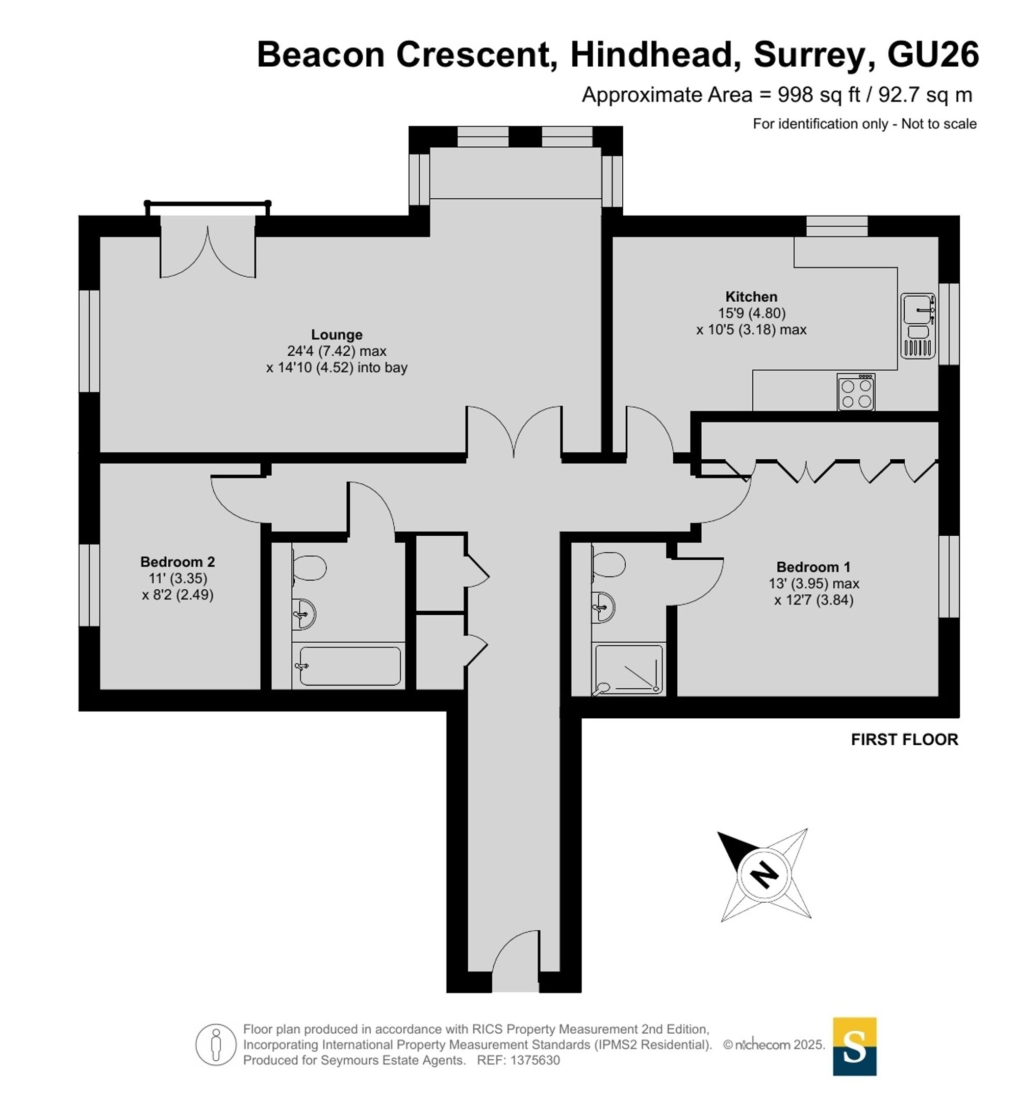 15 Beacon Crescent, Hindhead floorplan
