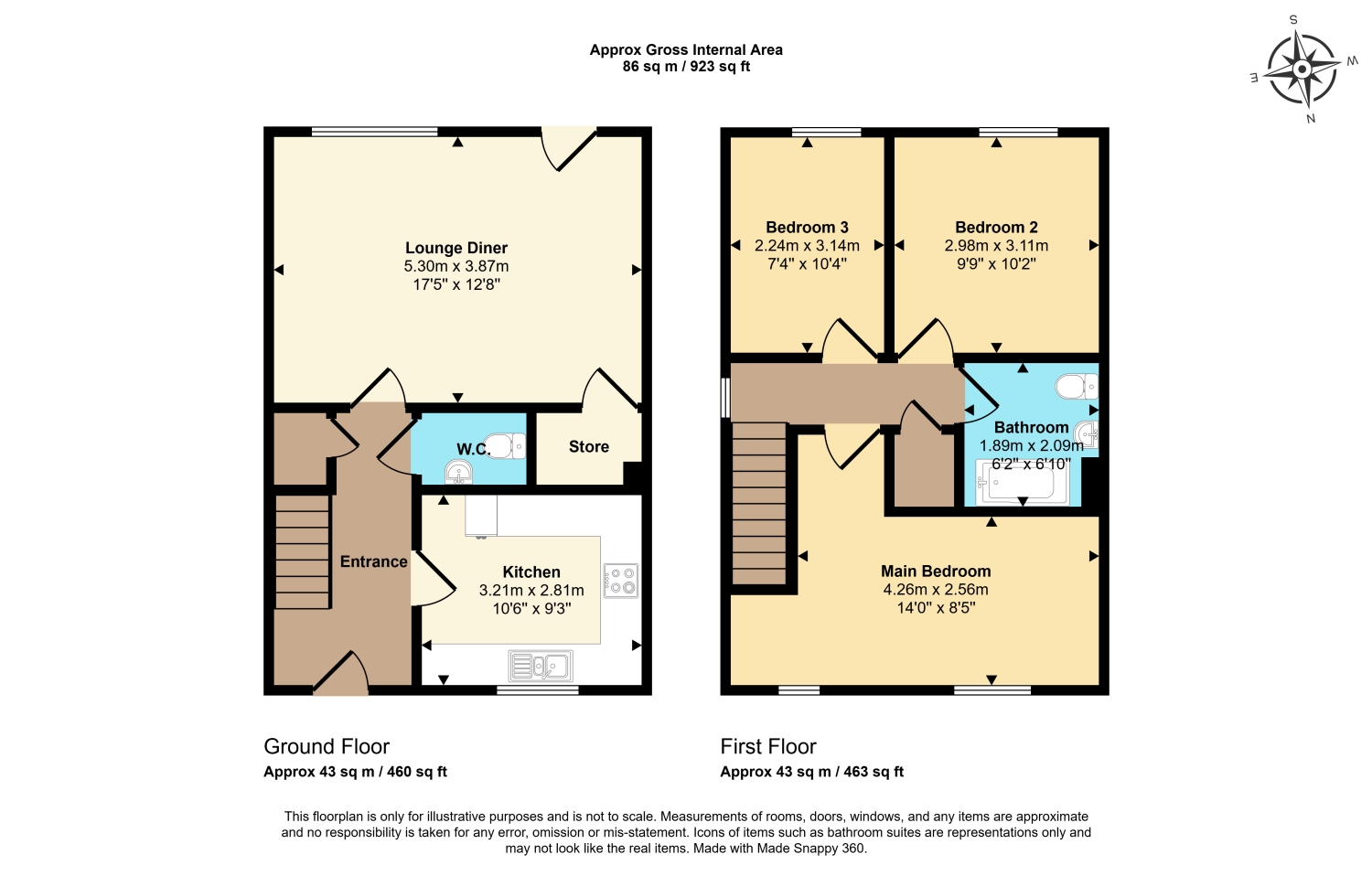 4, Florey Place Aston, Bampton floorplan