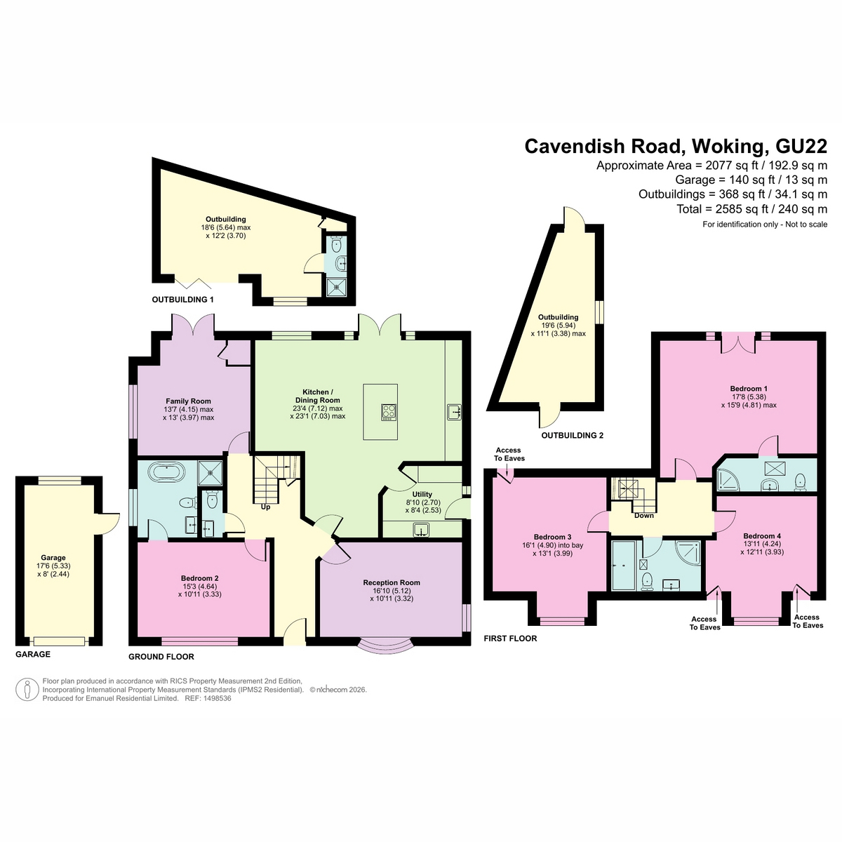 Little Dean, Cavendish Road, Woking floorplan