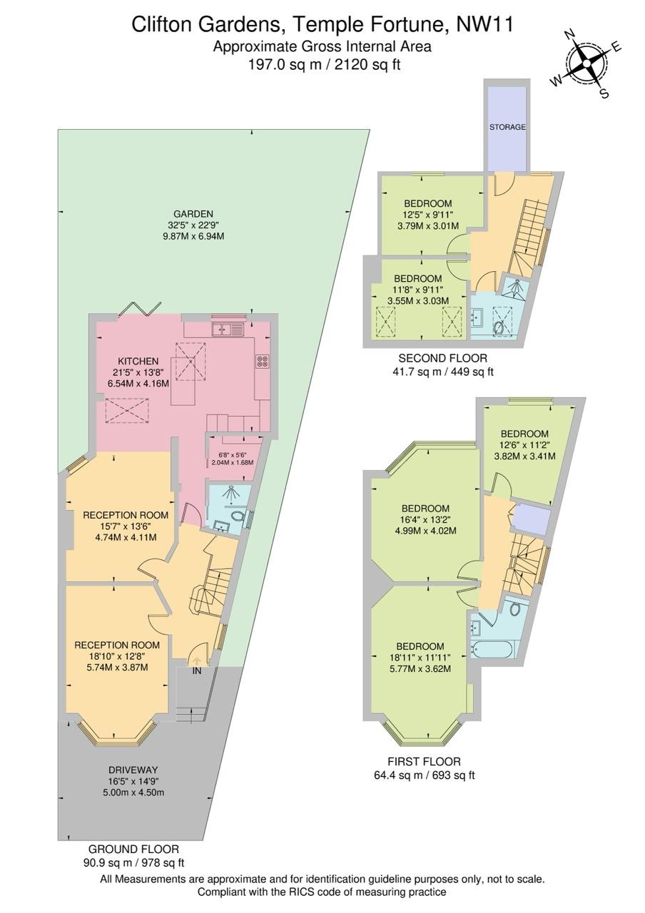 38, Clifton Gardens, London floorplan