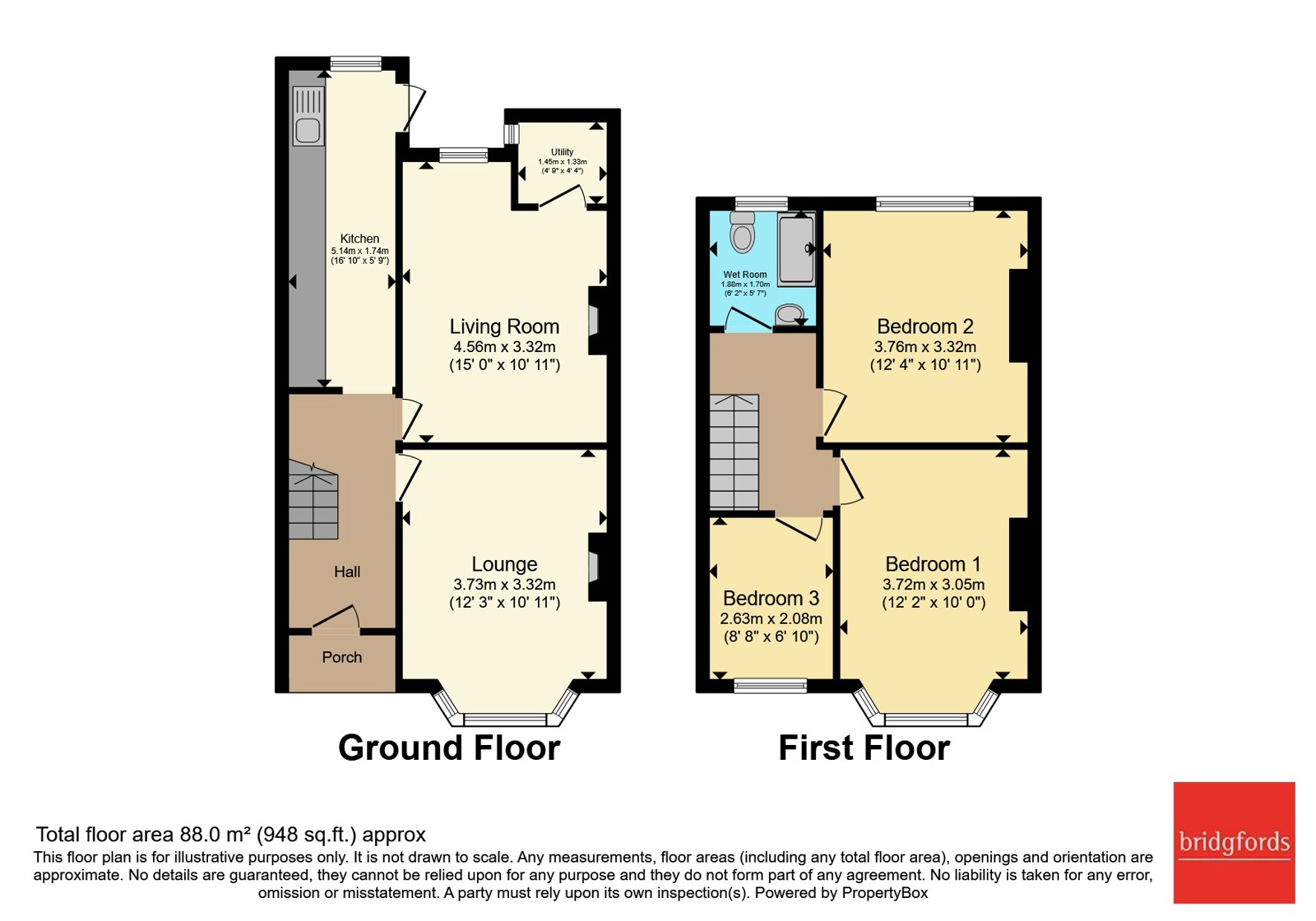 164, Ruskin Road, Cheshire floorplan