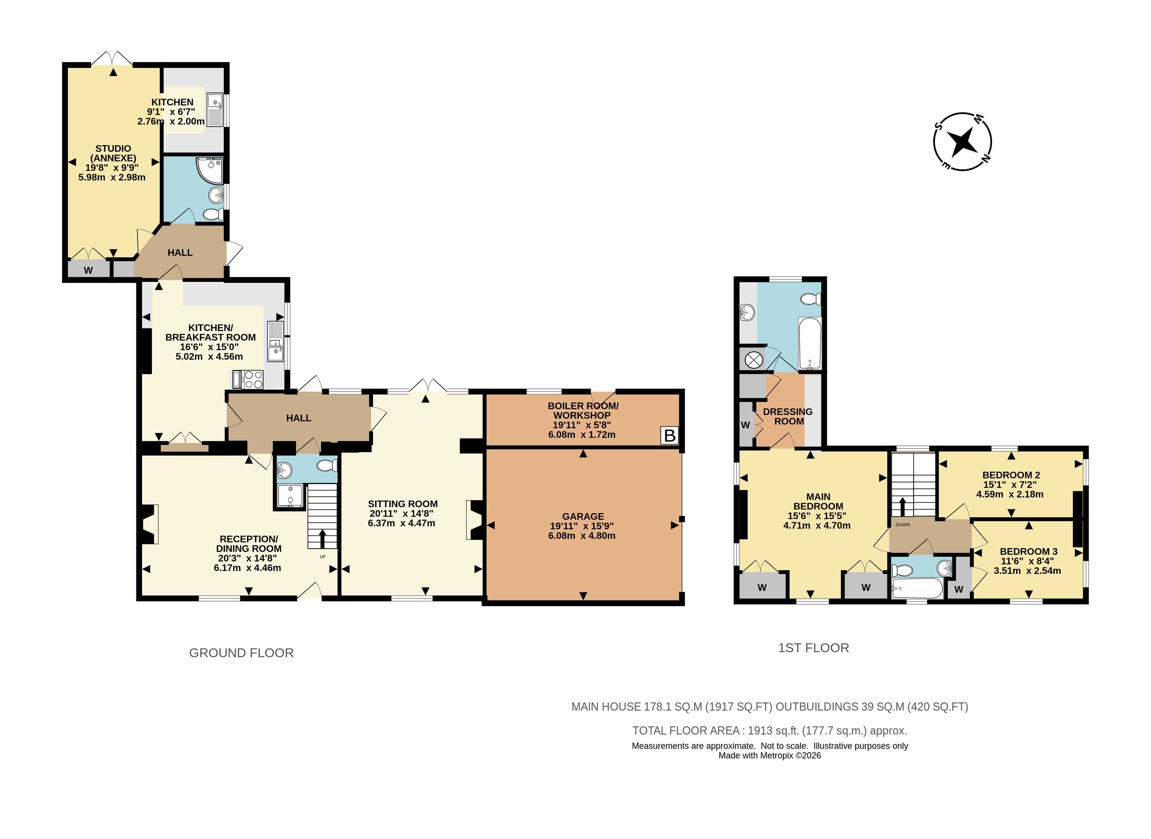 Moat End House,, Church Road, Horley floorplan