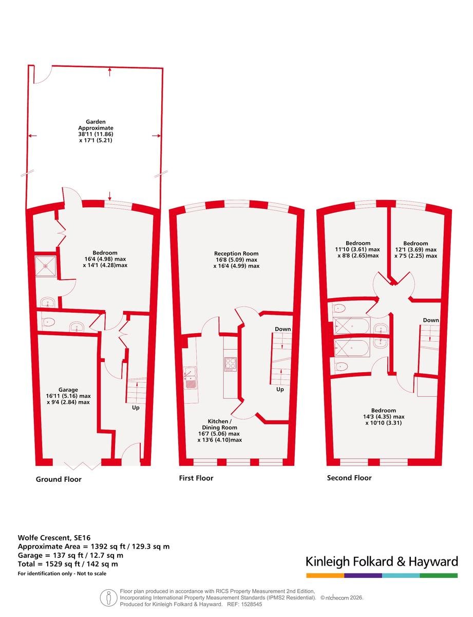 3, Wolfe Crescent, London floorplan