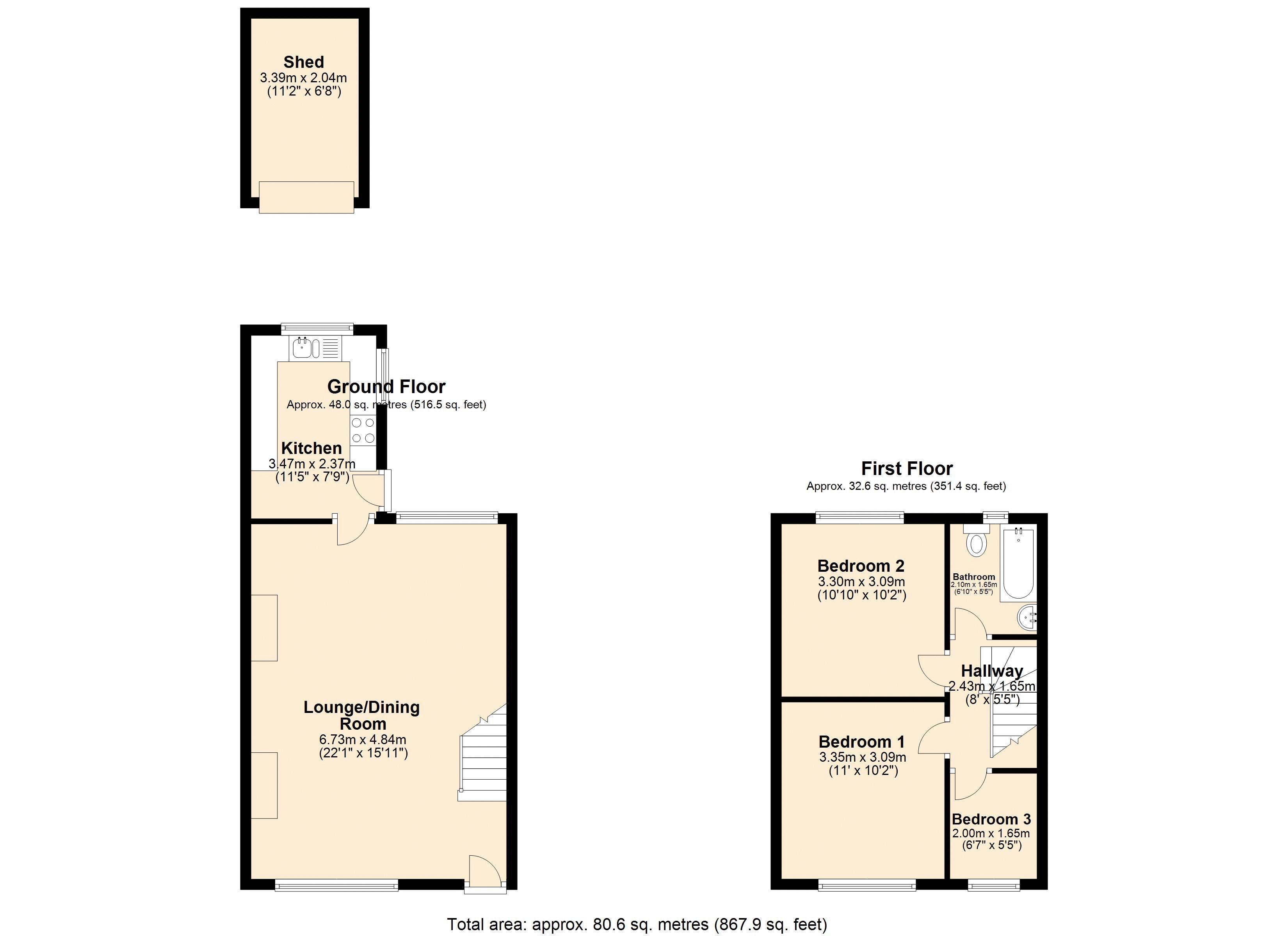 Minsthorpe Lane, South Elmsall, Pontefract WF9, 3 bedroom terraced