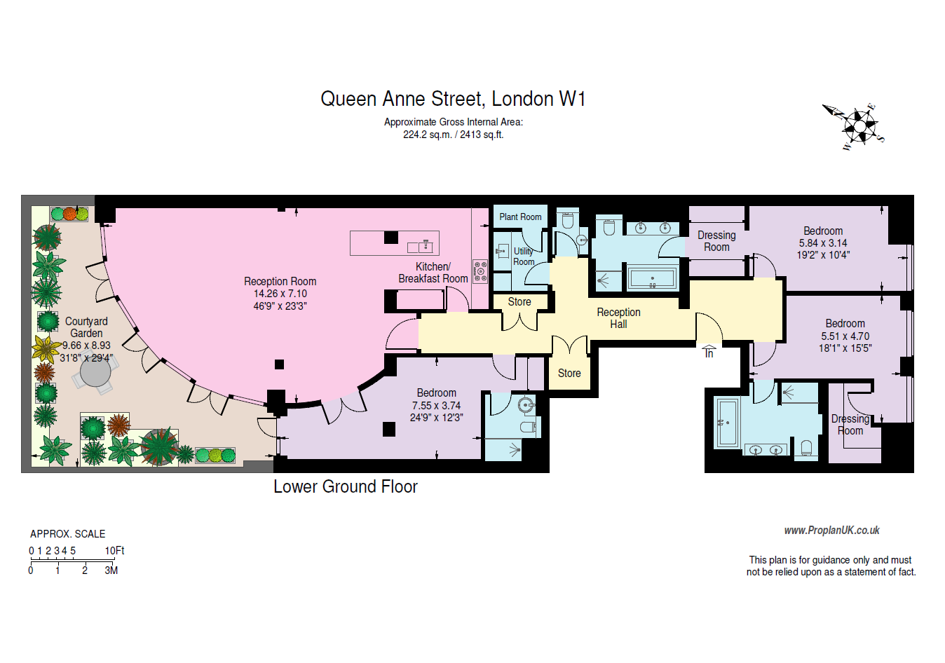 Queen Anne Street, London W1G, 3 bedroom flat for sale 68391658