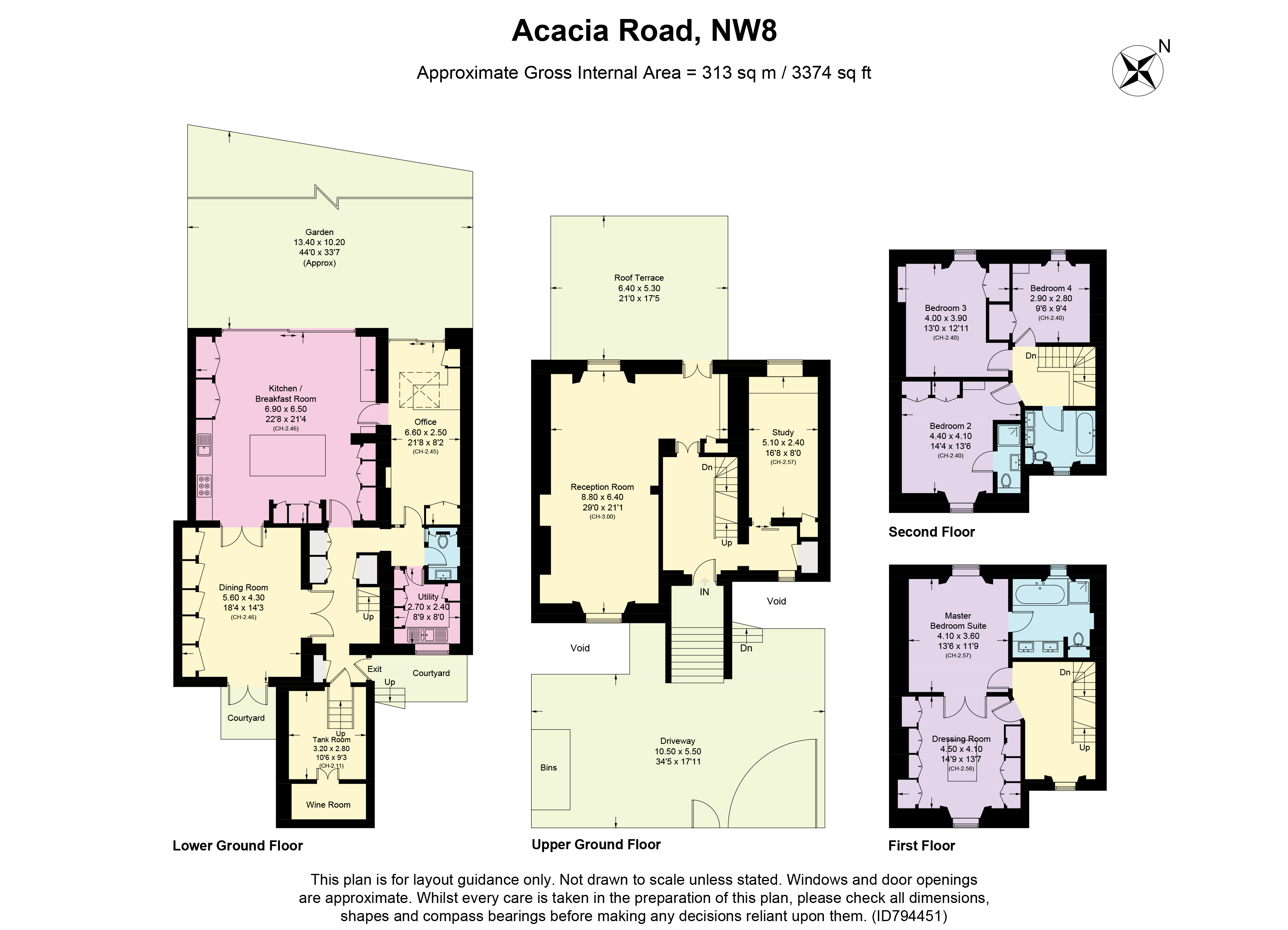 Acacia Road, London floorplan