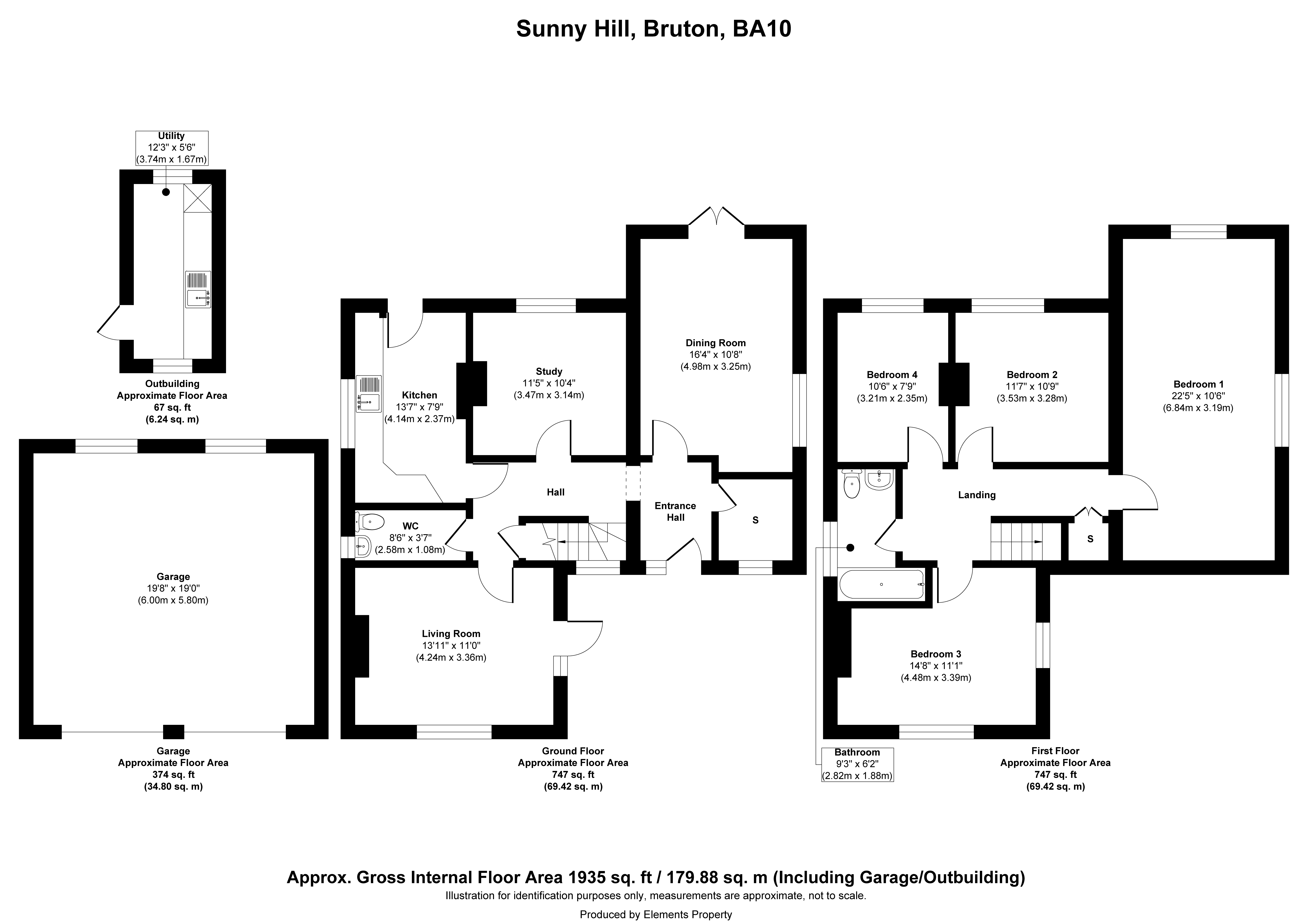 Greatdown Cottage, Sunny Hill, Somerset floorplan