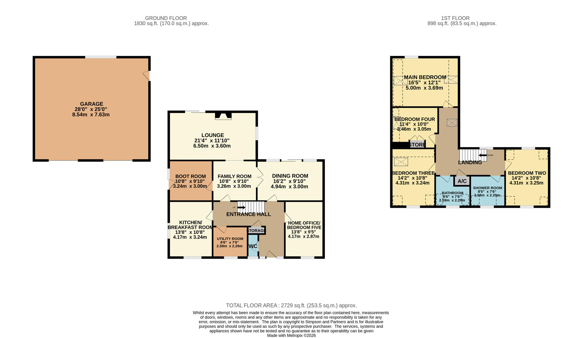 56, Wood End Lane, Bedford floorplan