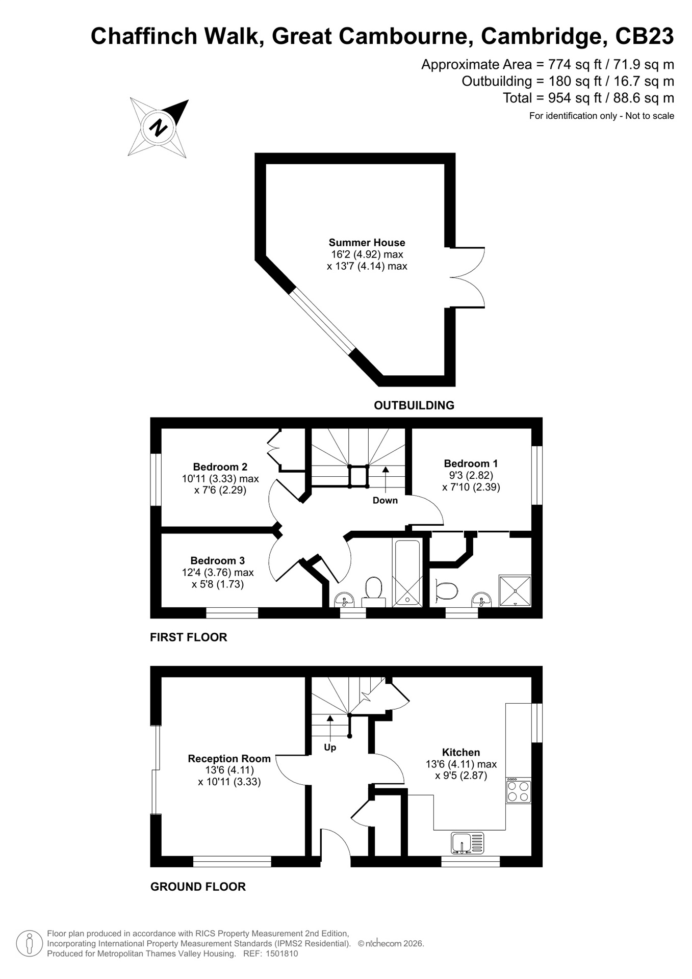 2, Chaffinch Walk, Cambridge floorplan