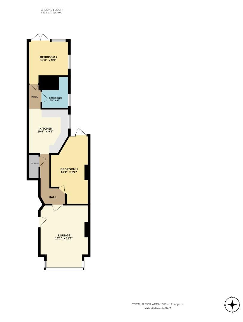 Flat 1, 21, Weston Road, Southend-On-Sea floorplan