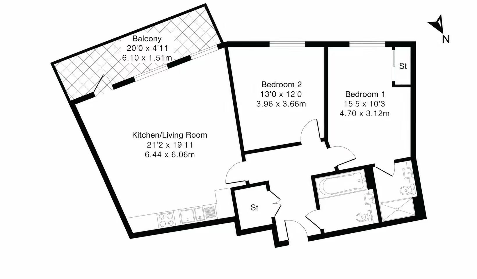 Flat 18, London floorplan