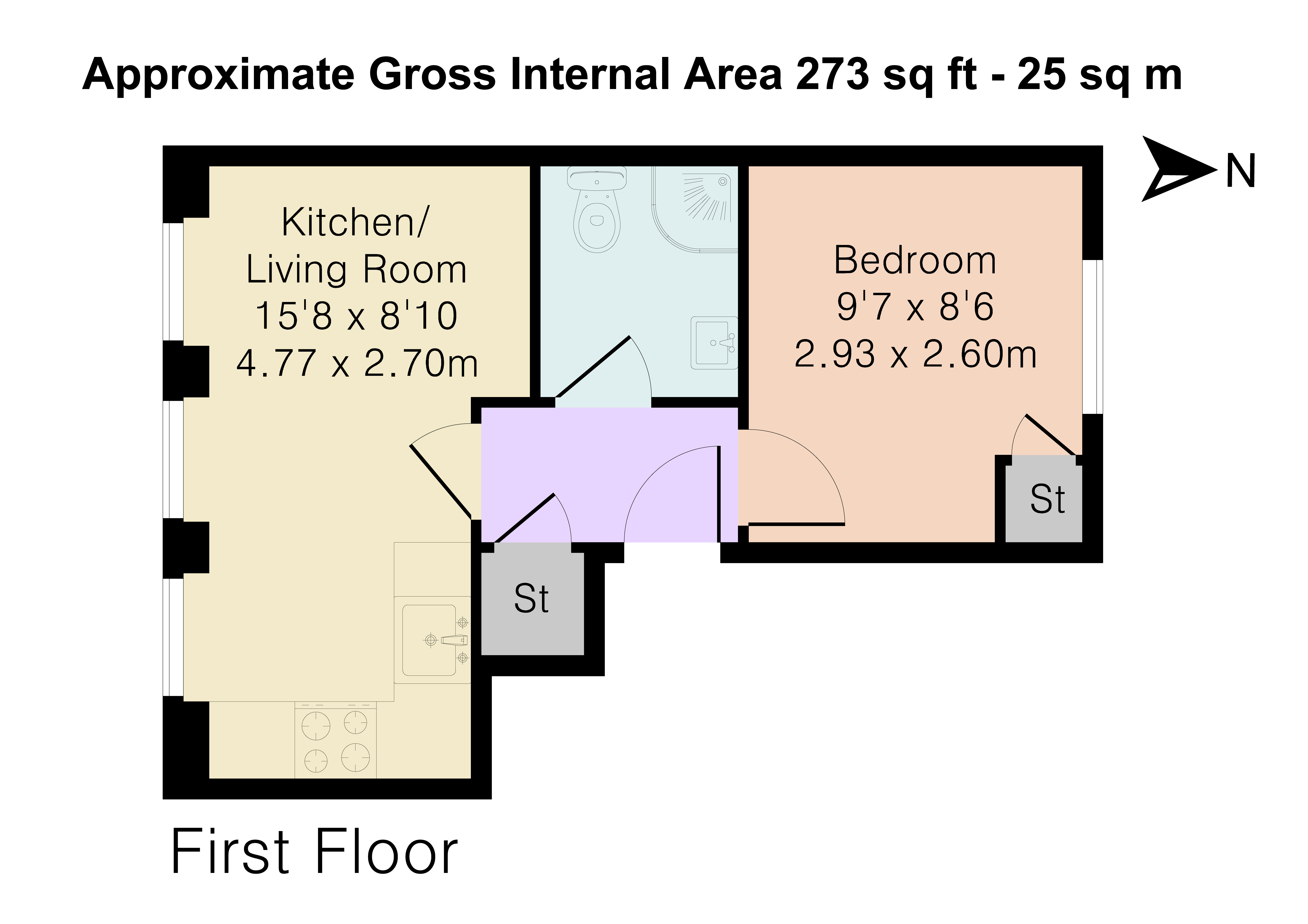 Flat 6, 3, Chivalry Road, London floorplan