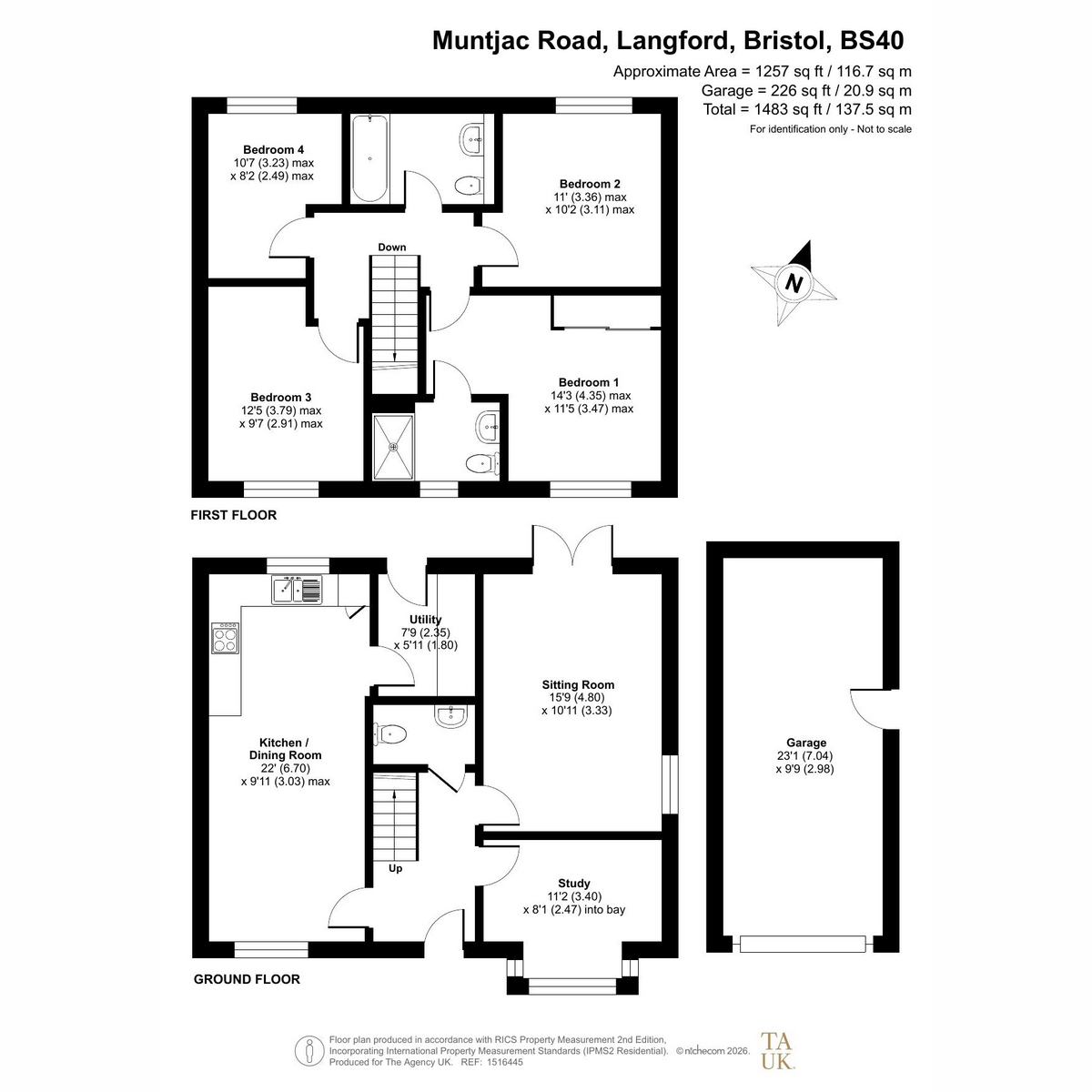 20, Muntjac Road, Bristol floorplan