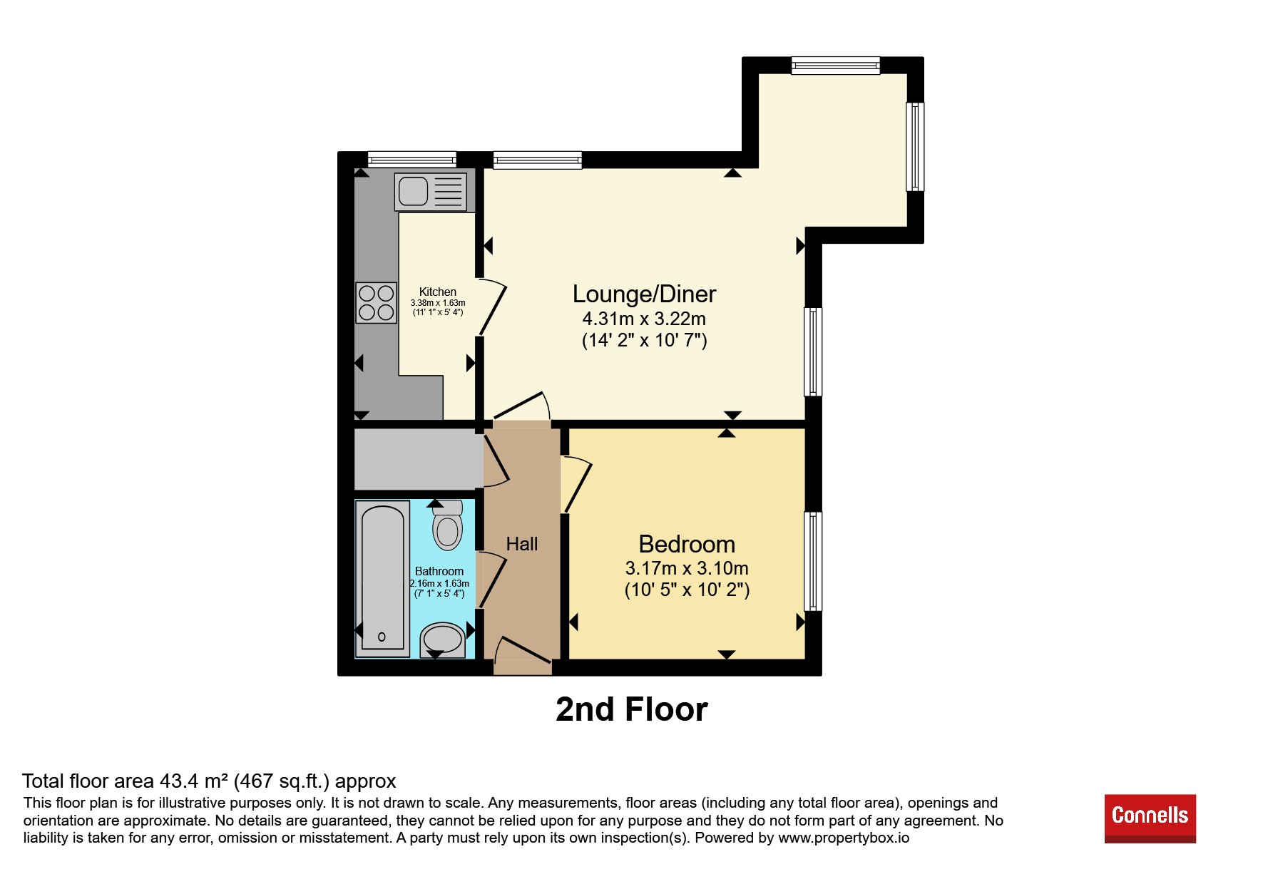 28, Lavenham Court, Peterborough floorplan