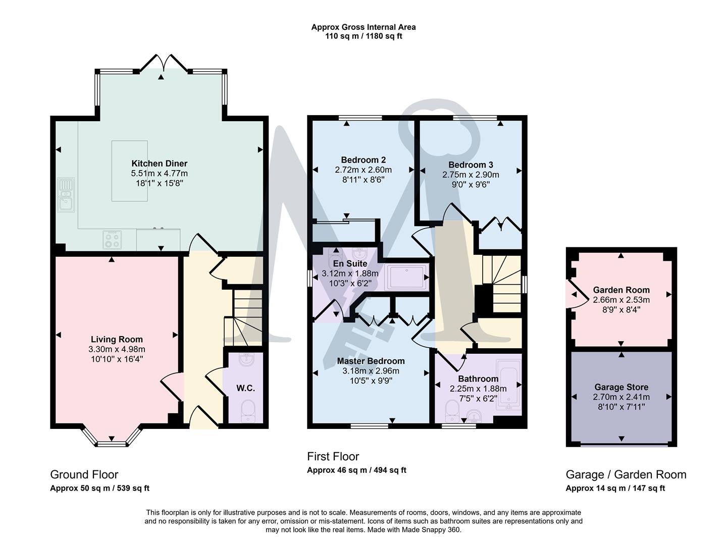 72, Usherwood Way, Coalville floorplan