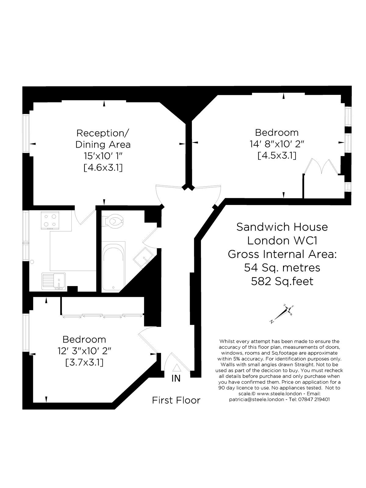2 Bedrooms Flat to rent in Sandwich House, Sandwich Street, Bloomsbury WC1H