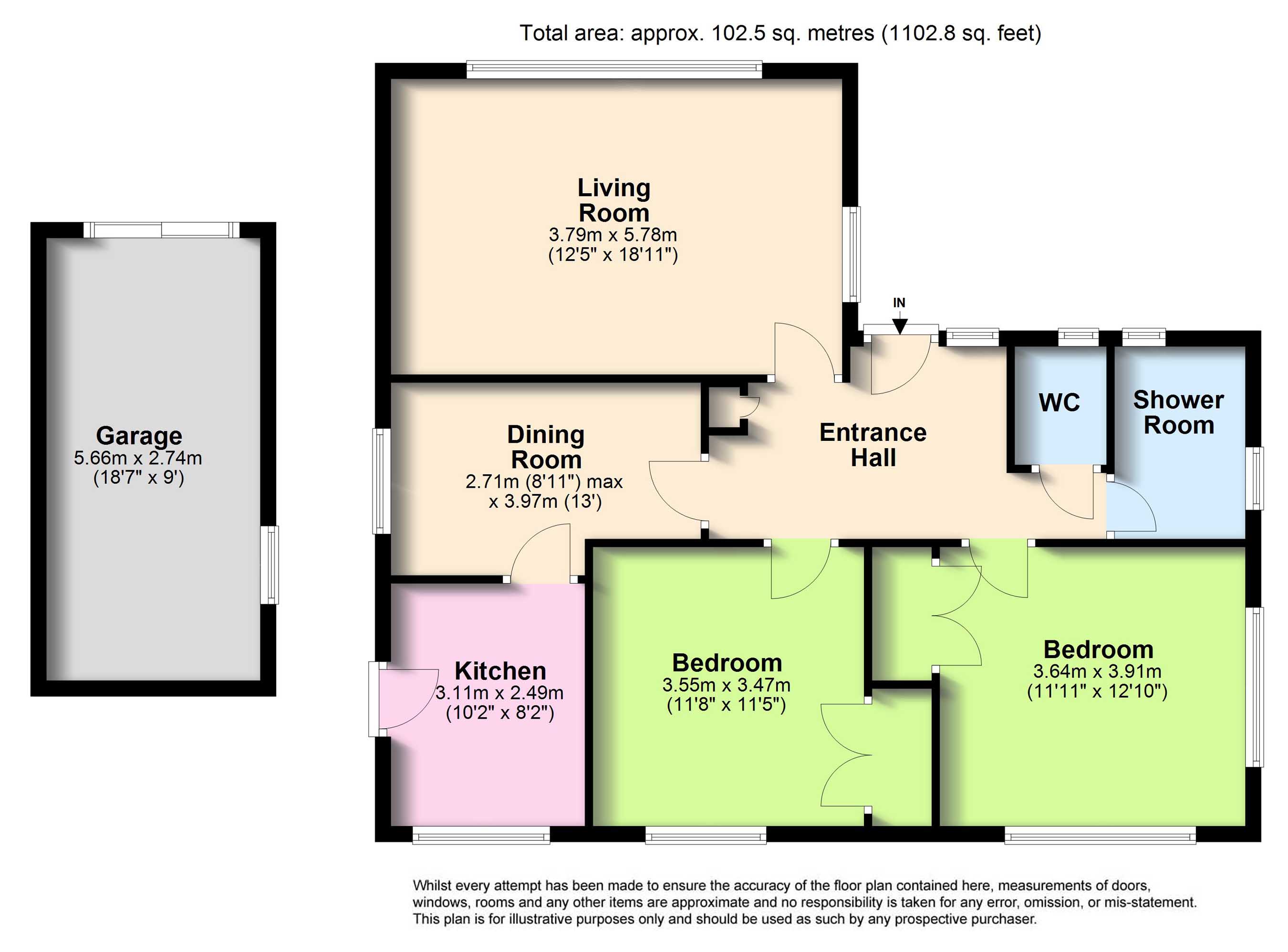 6, Greenways Crescent, Worthing floorplan