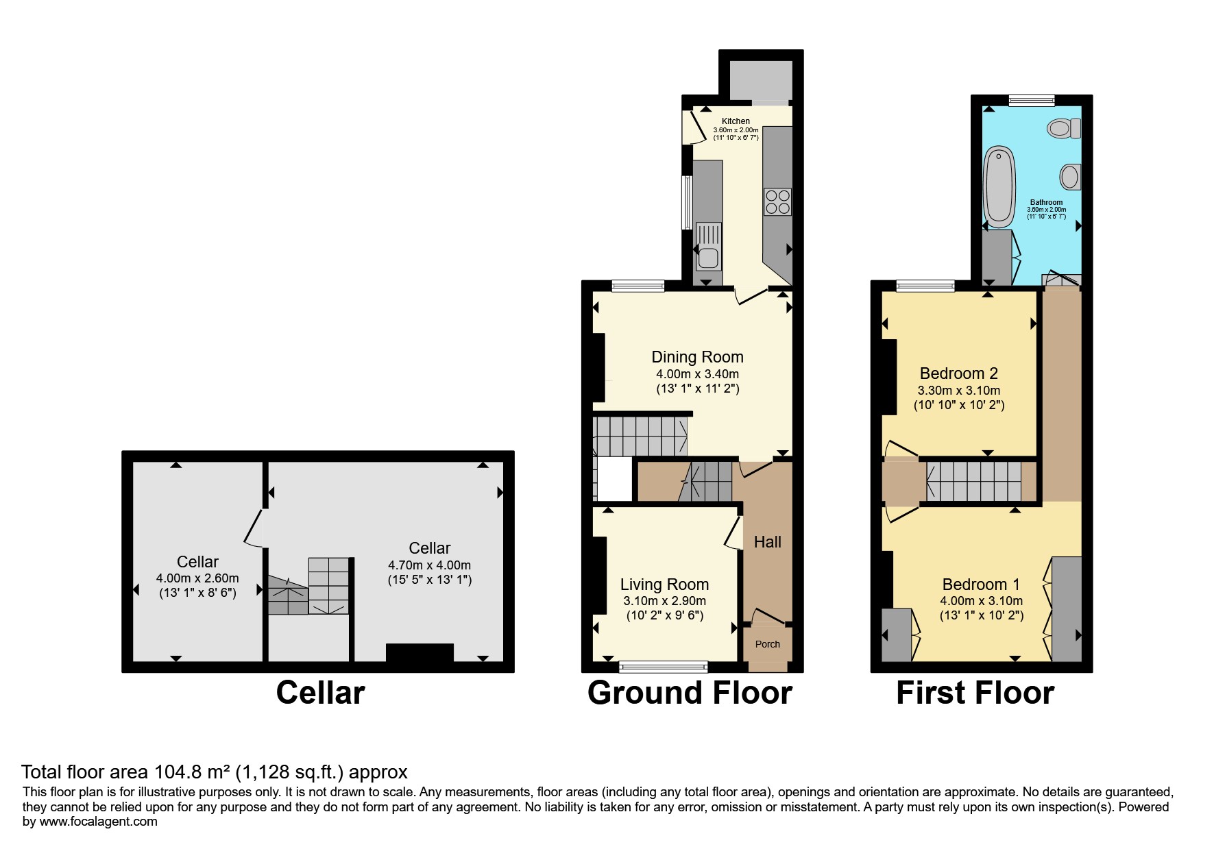 64, Borough Road, Altrincham floorplan