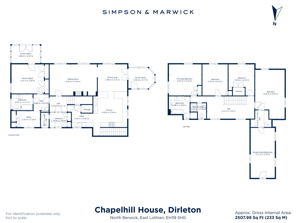 Chapelhill House,, Dirleton, East Lothian floorplan