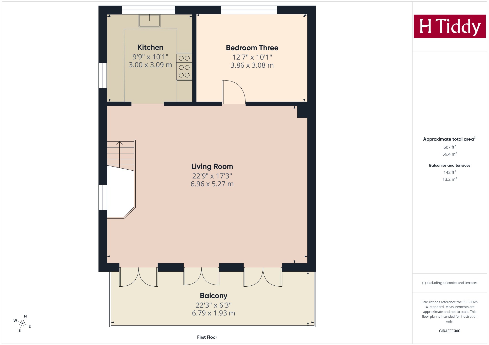Trevennen West, Grove Hill, Truro floorplan