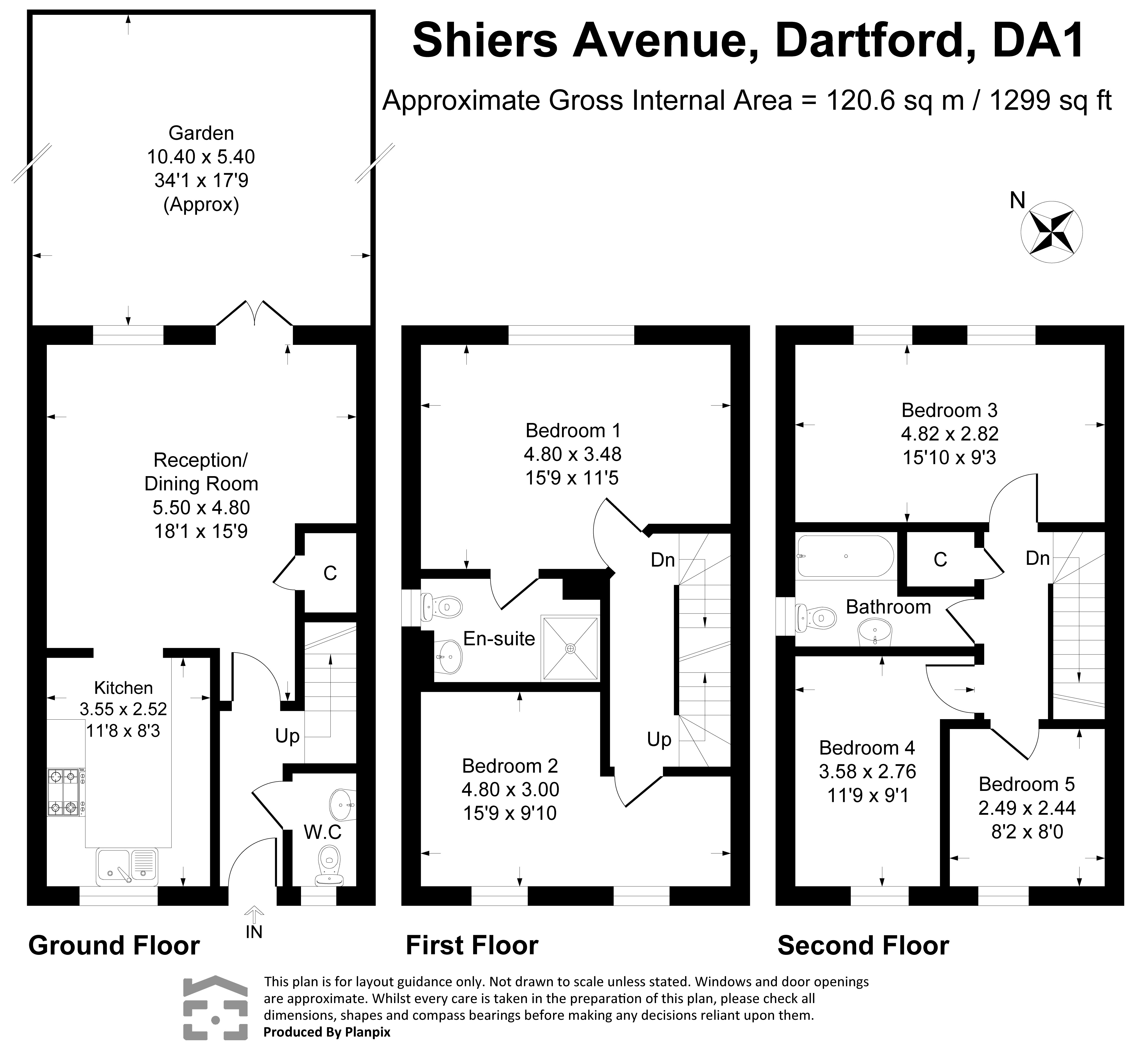 60, Shiers Avenue, Kent floorplan