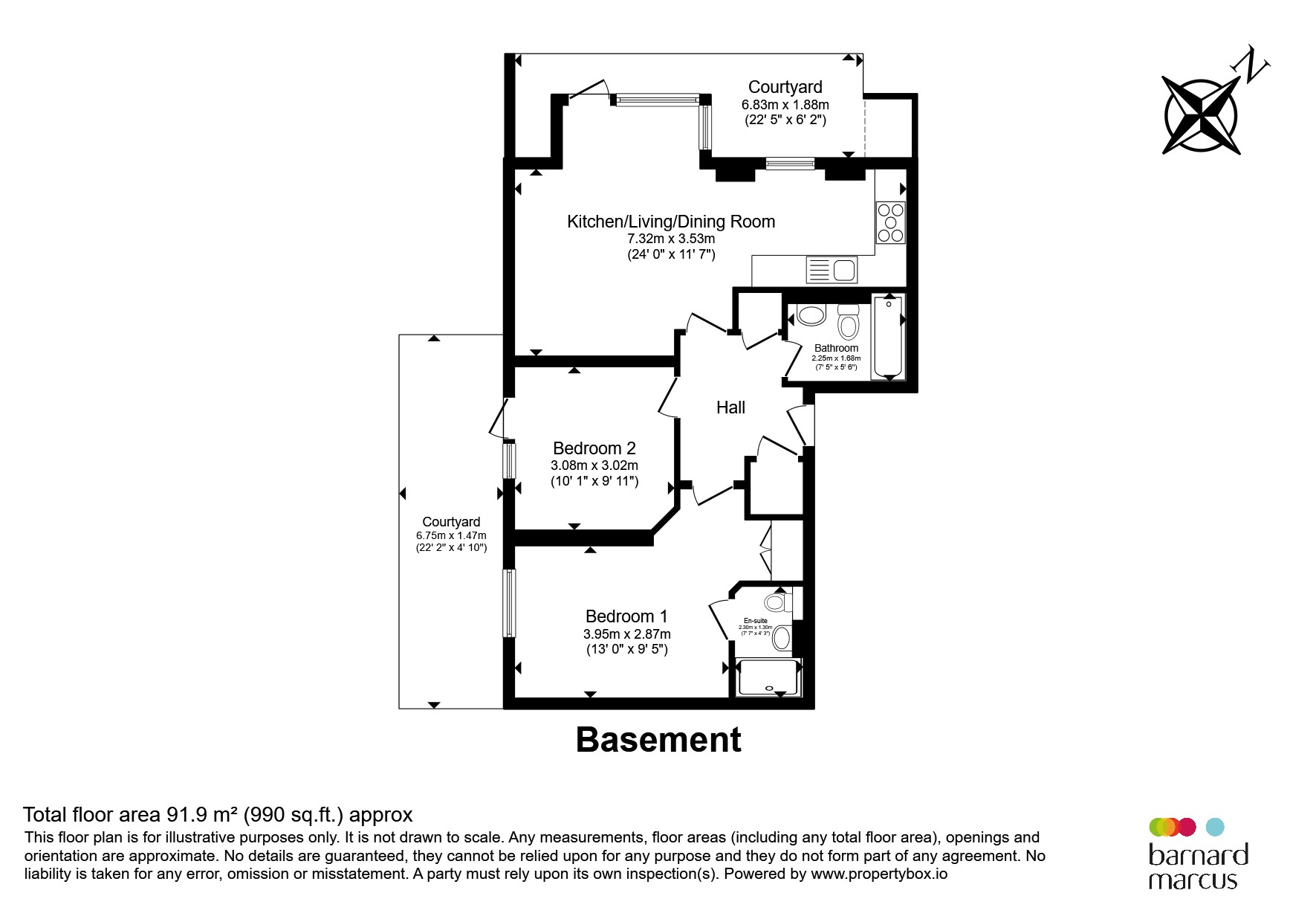 Flat 2, 3, Alton Road, London floorplan