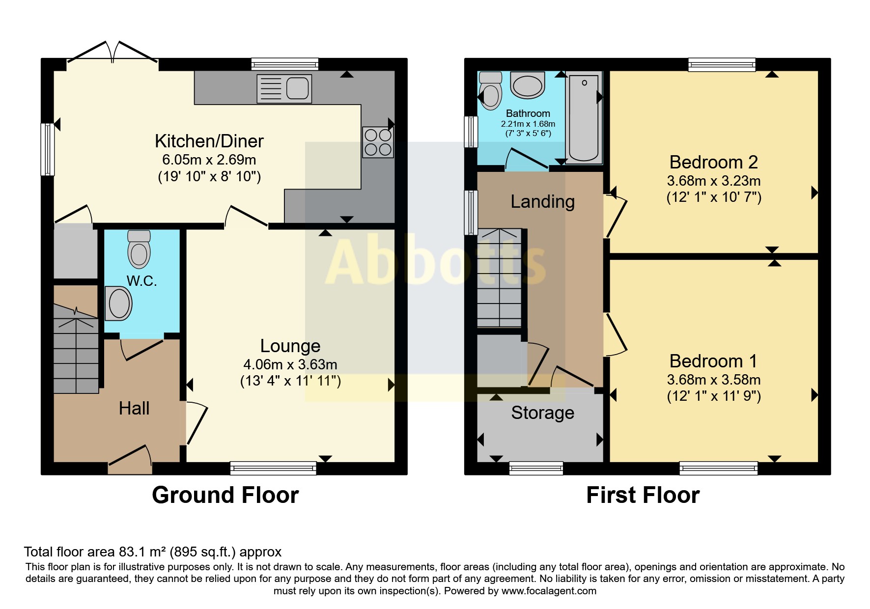 ++ 2 Bed Semi 50% ++ Thieves Bridge,, Thieves Bridge Road, King's Lynn floorplan