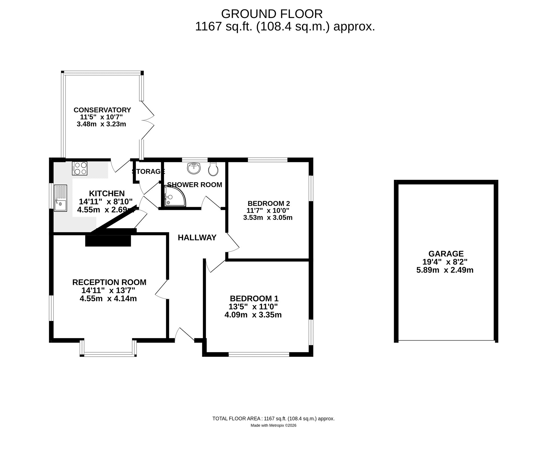 12, Oaktree Close, Devon floorplan
