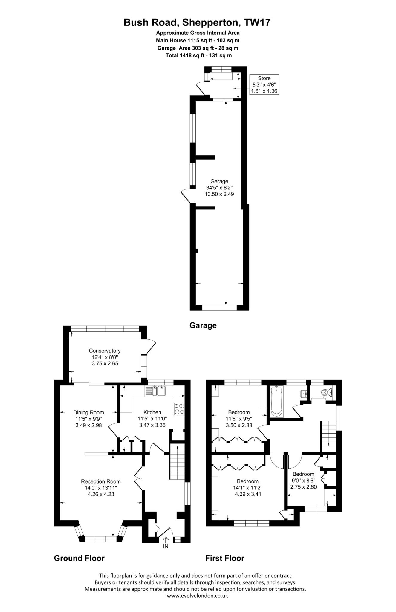 15 Bush Road, Shepperton, Surrey floorplan