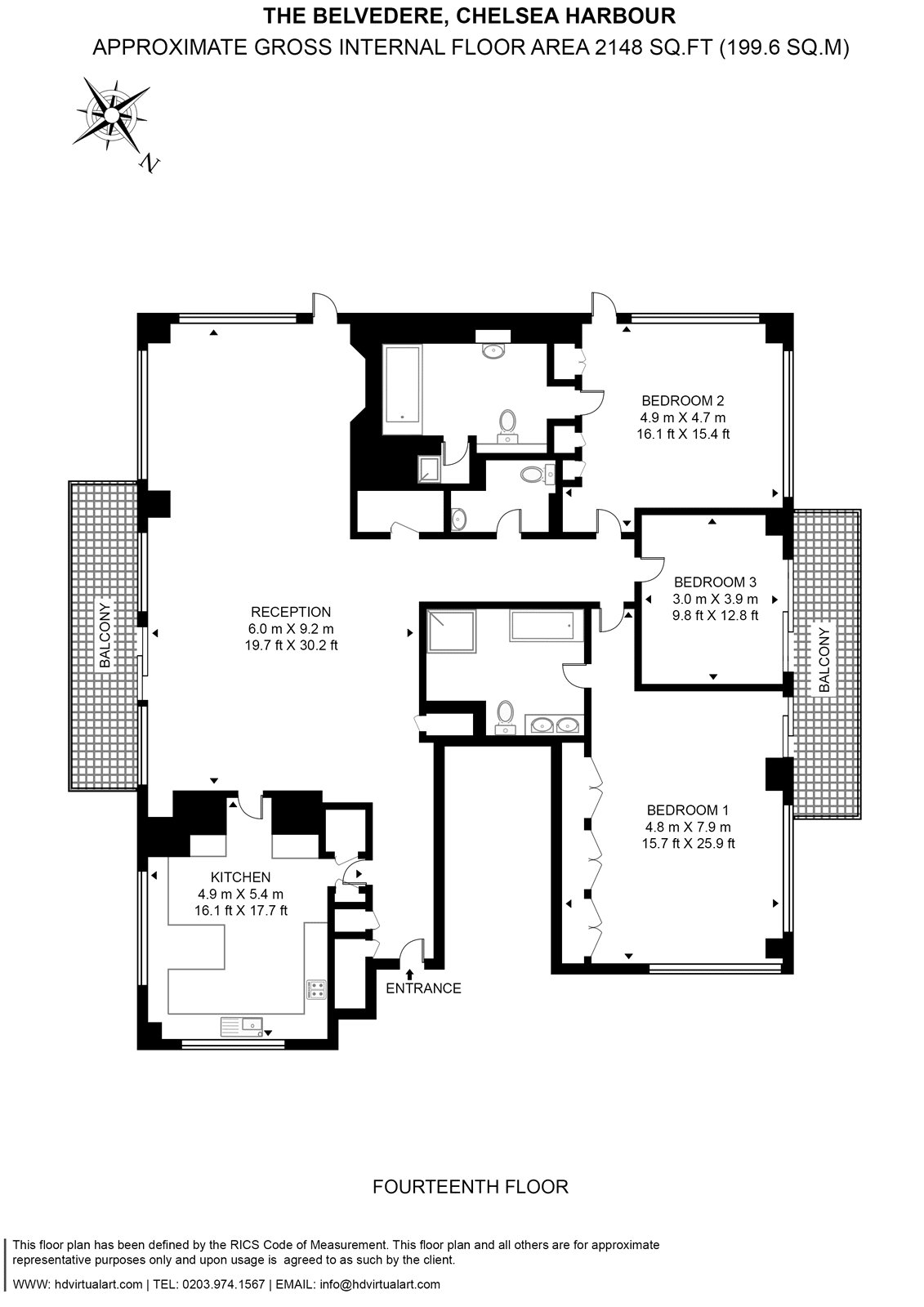14, The Belvedere, Chelsea Harbour floorplan
