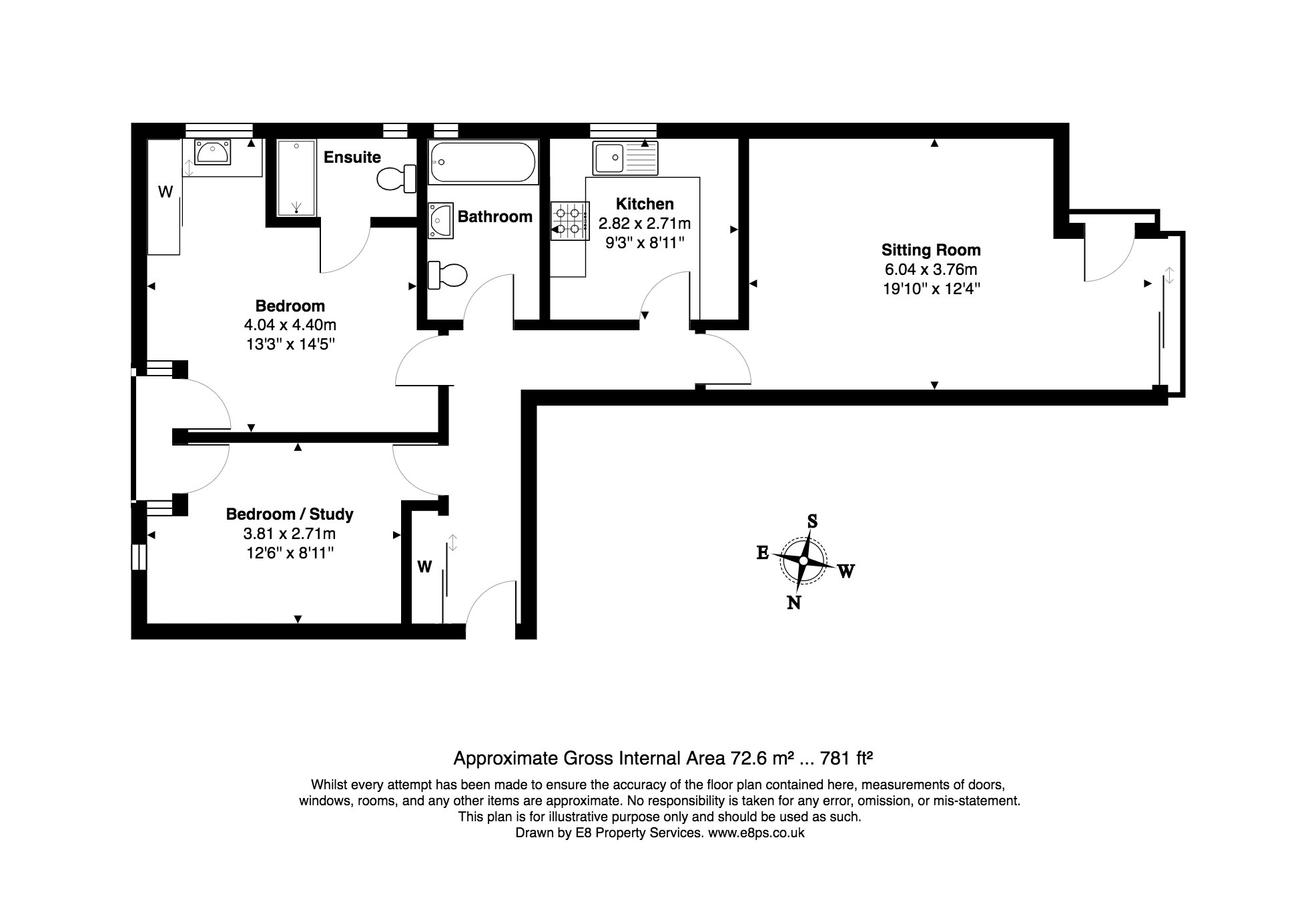 6, Apsley Court, 320, Woodstock Road, Oxford floorplan