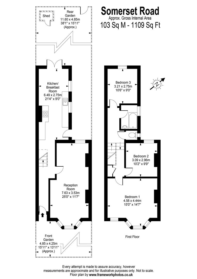 3 Bedrooms Terraced house for sale in Somerset Road, Teddington TW11