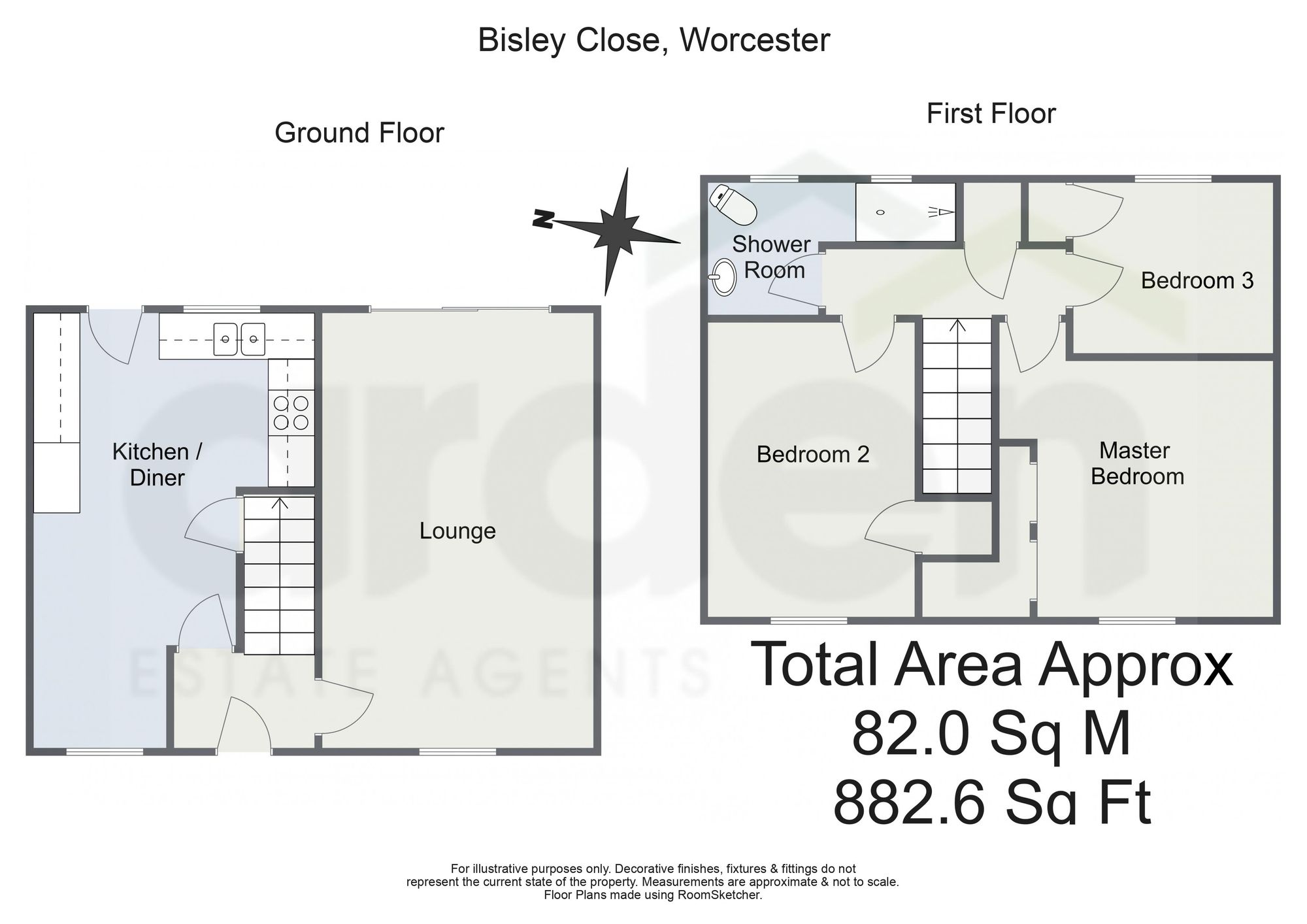37 Bisley Close, Worcester floorplan