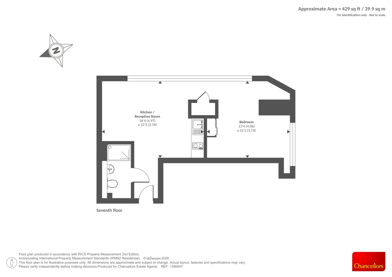 Flat 59 Skyline,, High Street, Slough floorplan