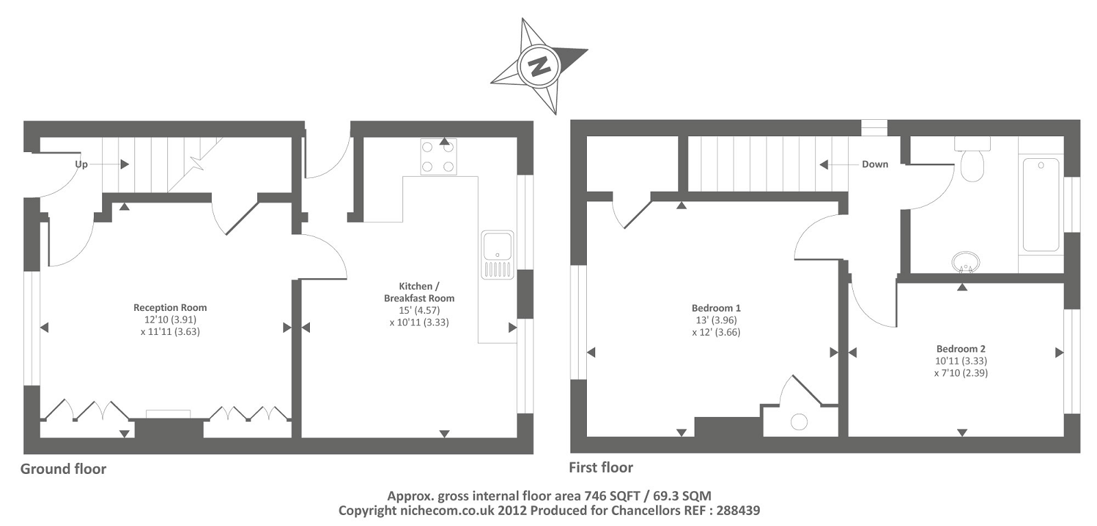 2 Bedrooms Semi-detached house to rent in Ridgeway Road, Chesham HP5