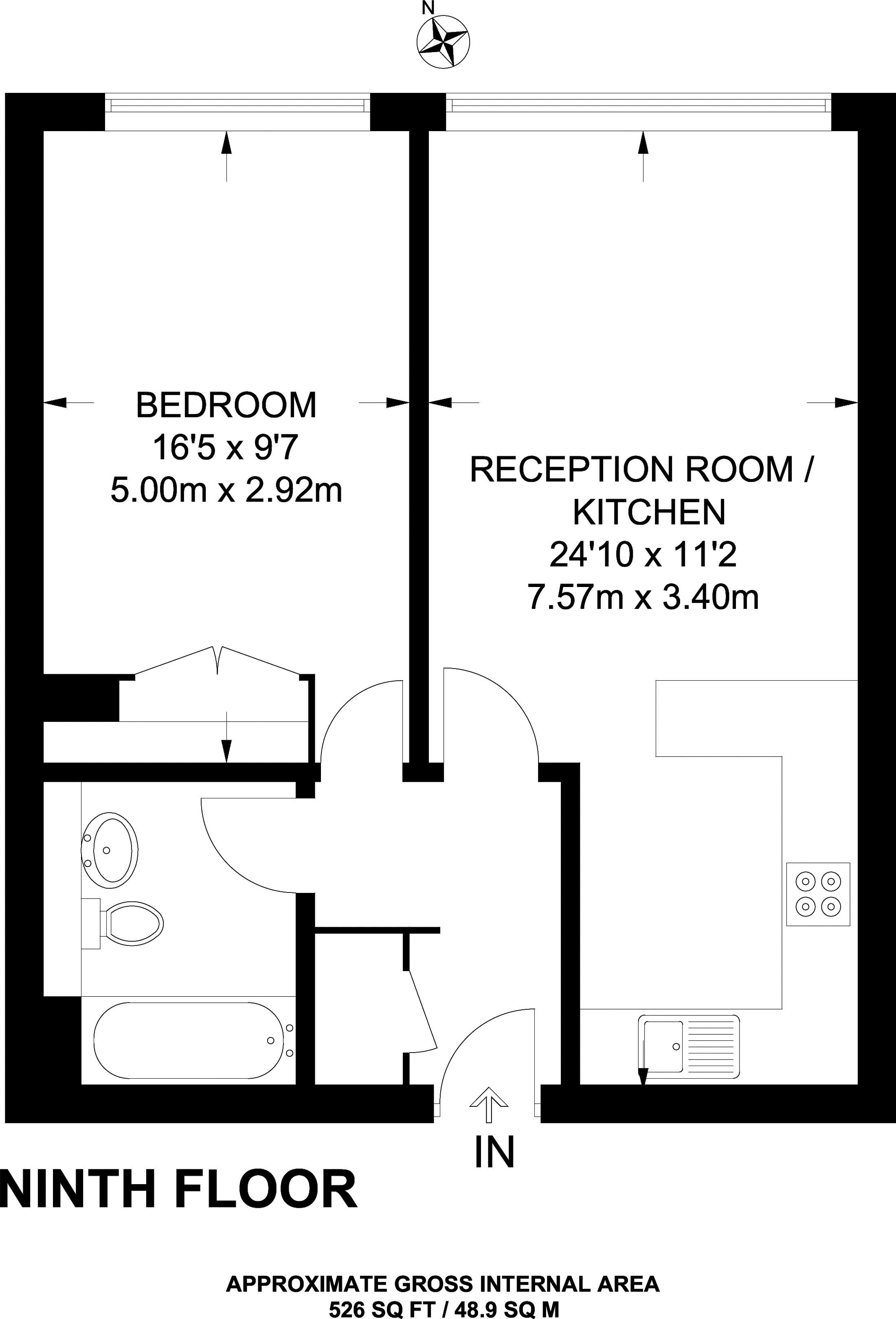 1 Bedrooms Flat to rent in Albert Embankment, Albert Embankment SE1