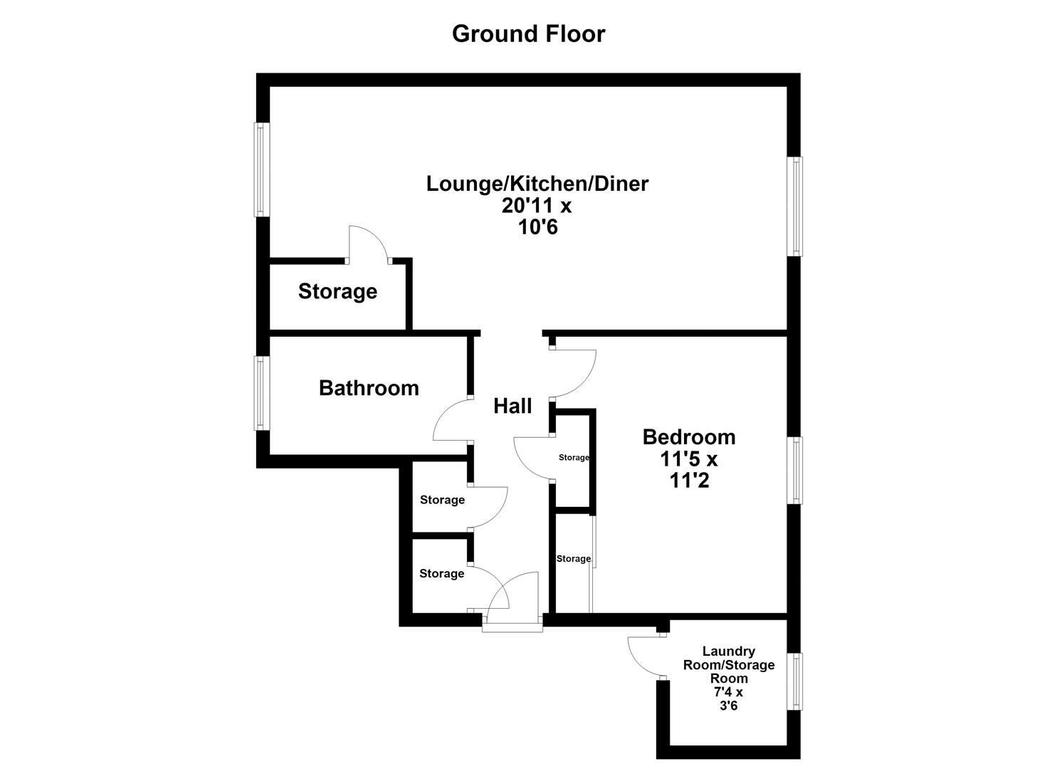 152, Falstones, Basildon floorplan