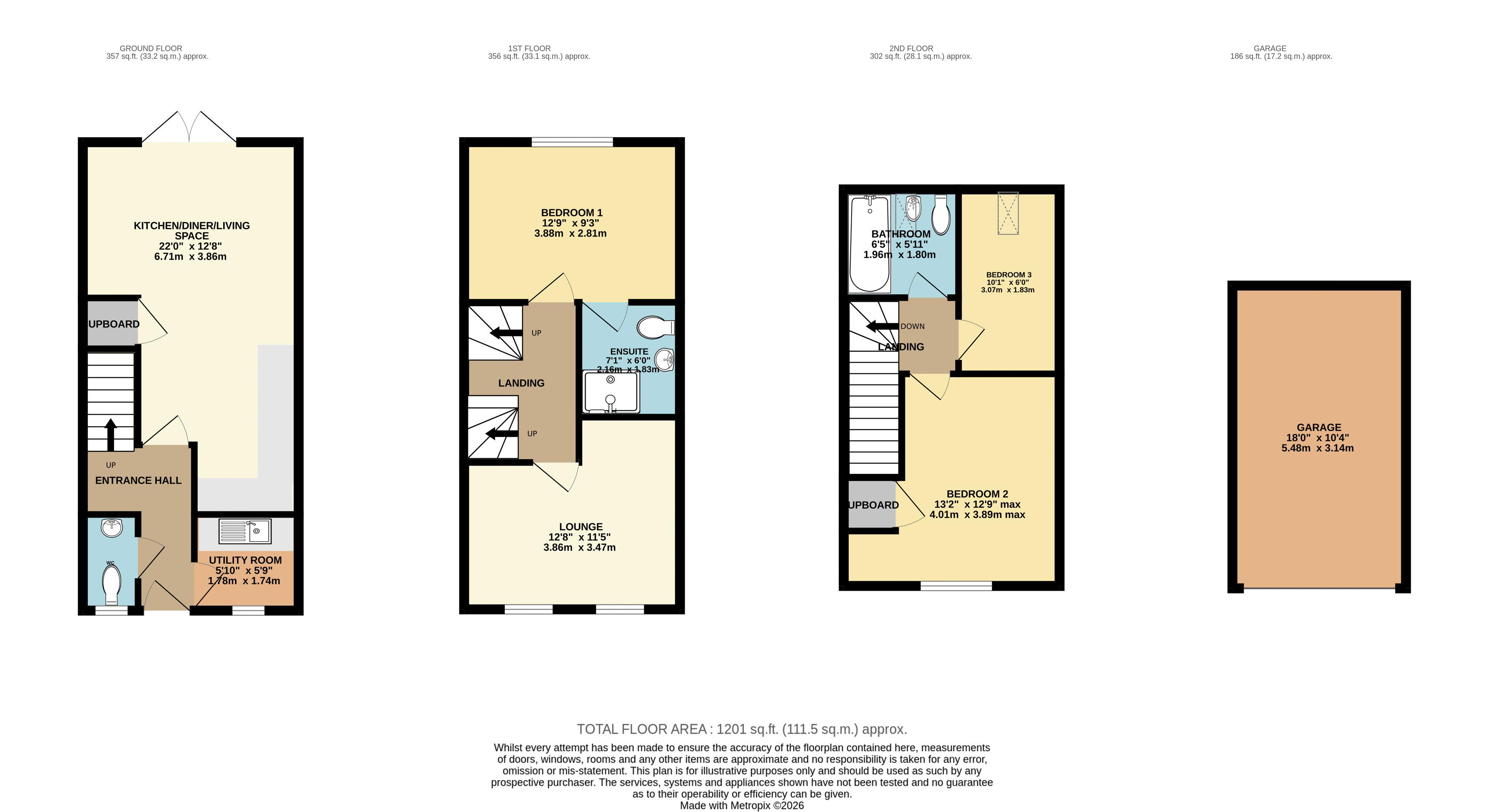 26, Iris Crescent, Lincoln floorplan