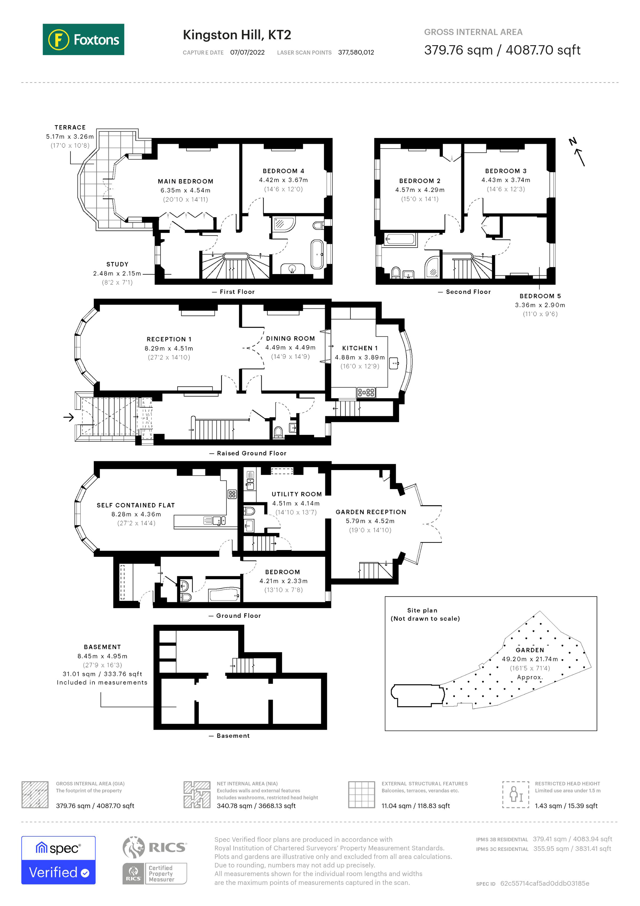 Kingston Hill, Kingston Hill, Kingston Upon Thames KT2, 6 bedroom terraced house for sale