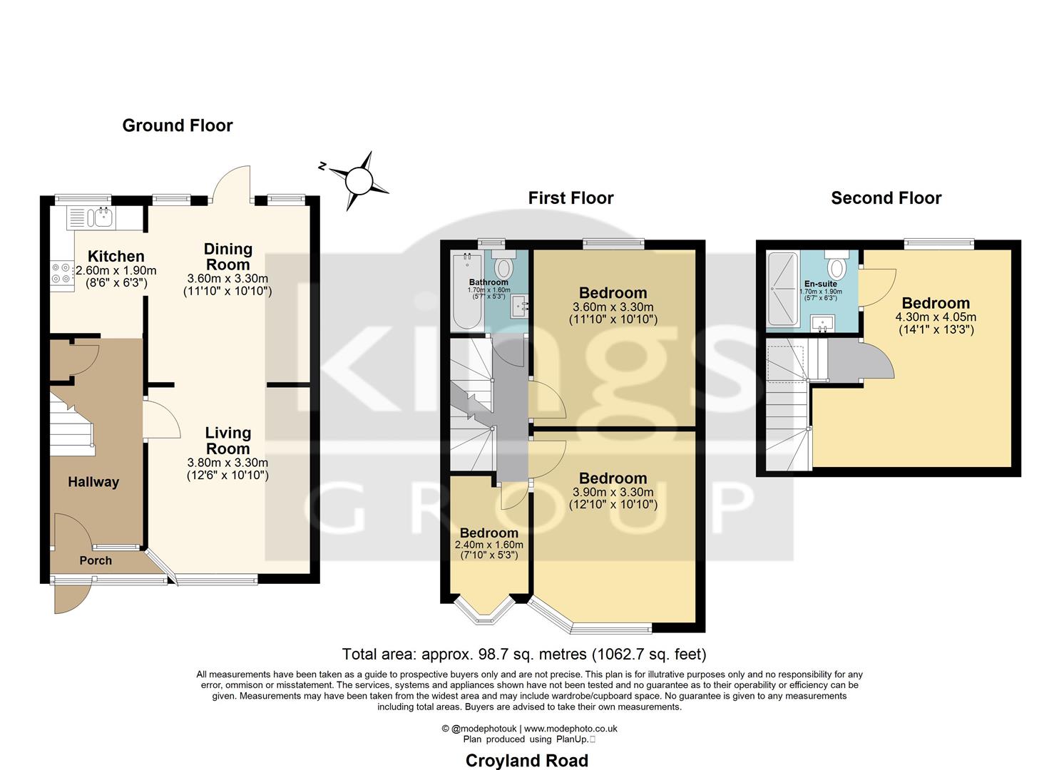 97, Croyland Road, London floorplan