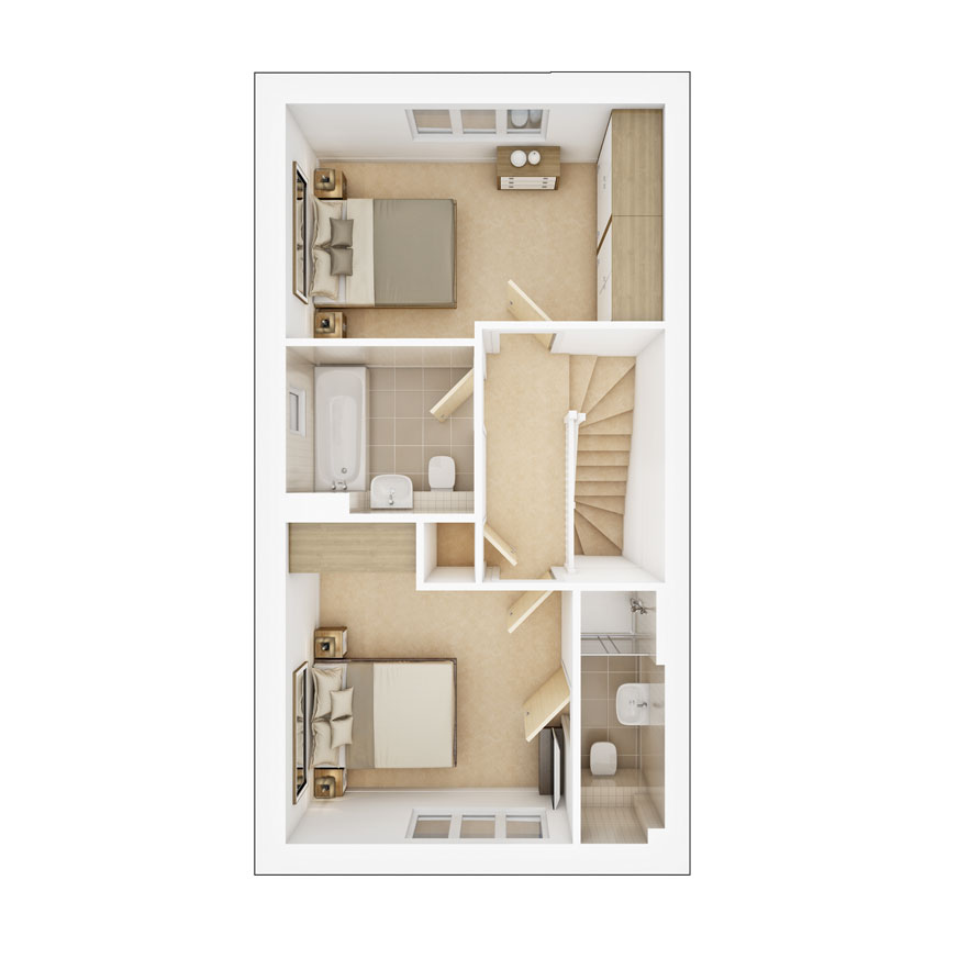 "The Fairland Plot 4" at Keens Lane, Guildford GU3, 2 bedroom end terrace house for sale