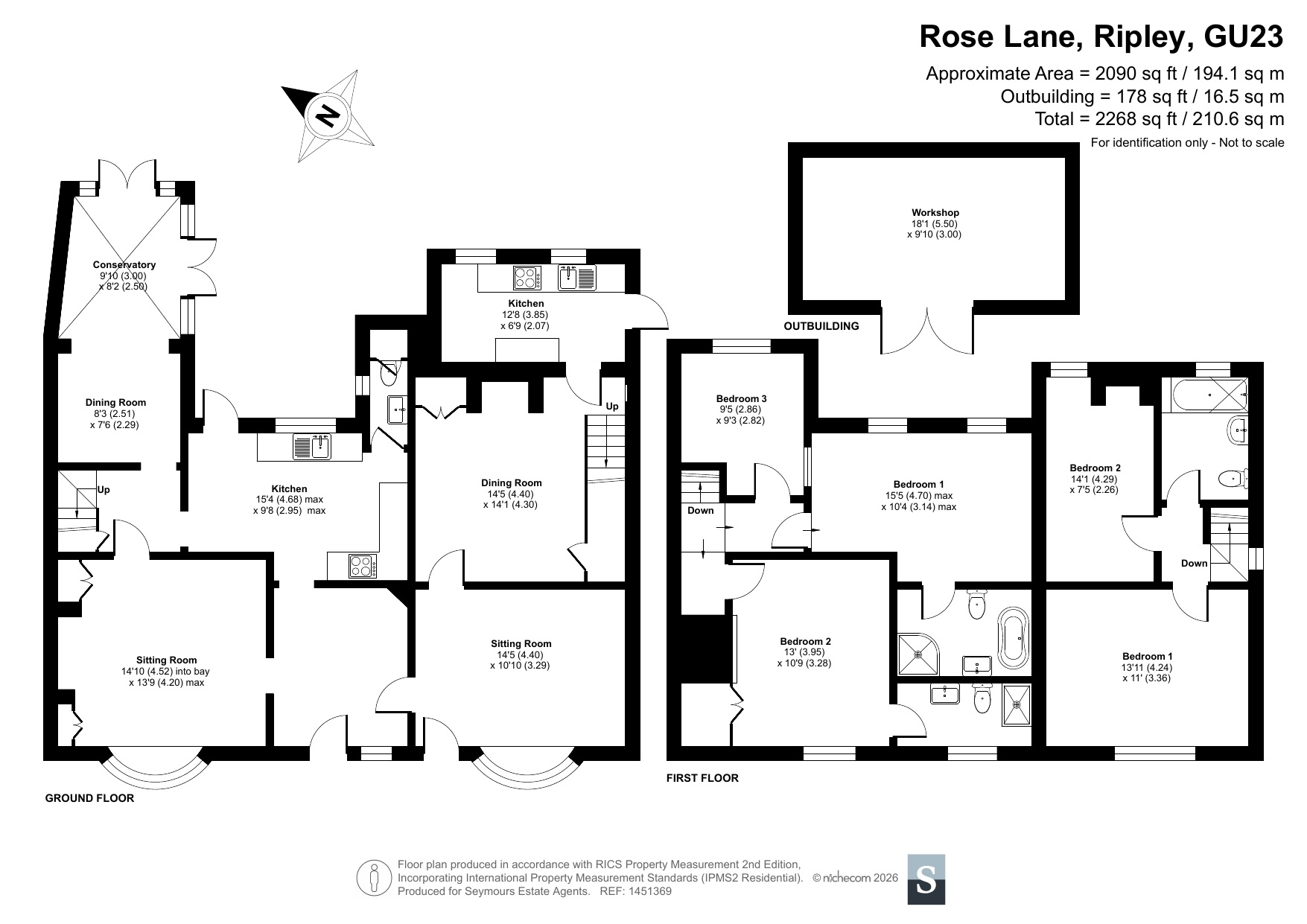 7, Rose Lane, Surrey floorplan