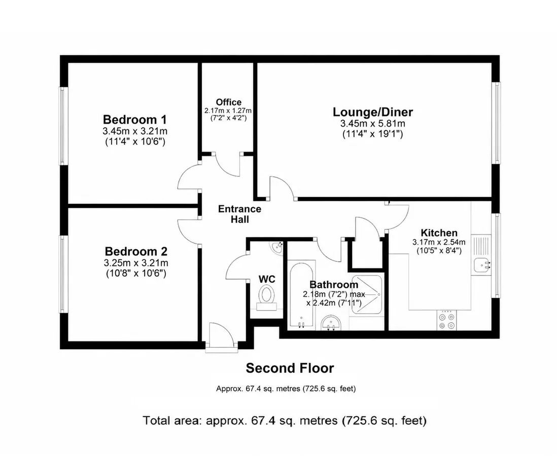 46, Vega Road, Bushey floorplan