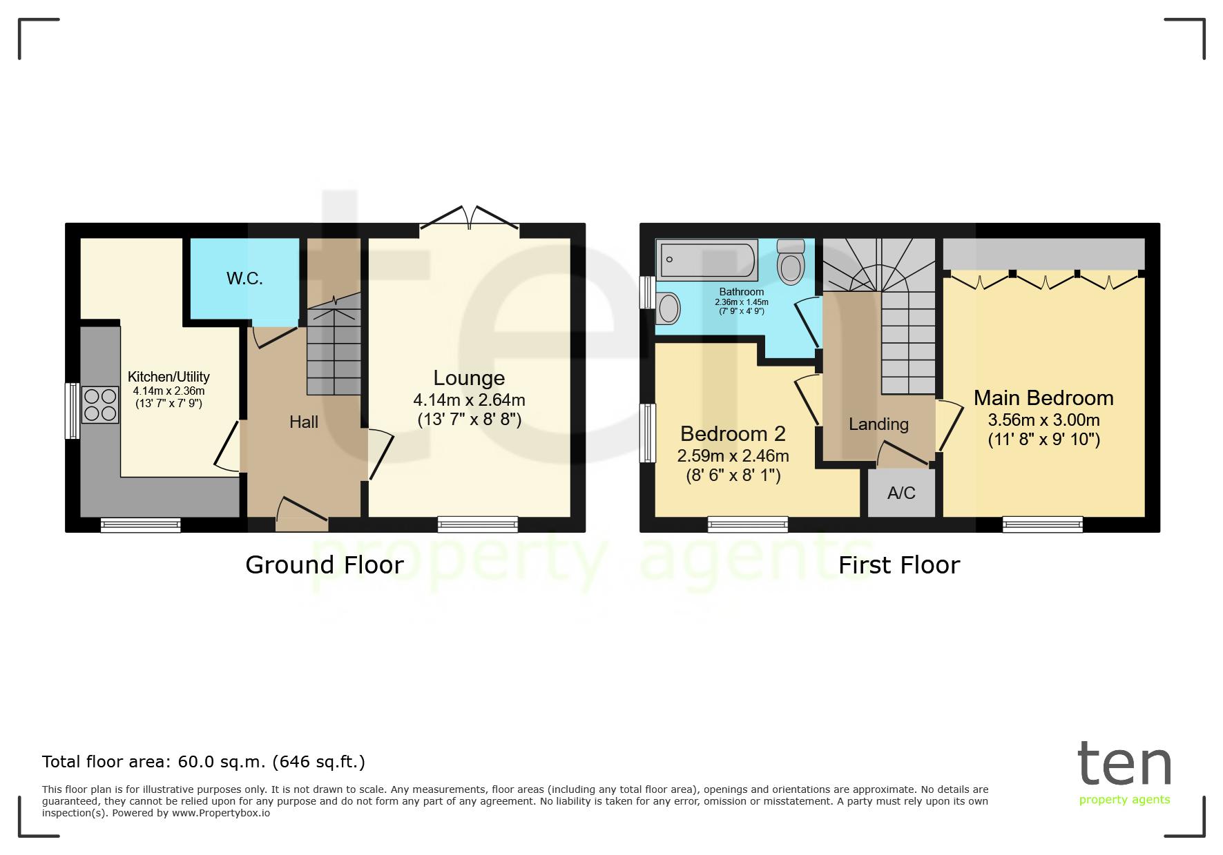 93, Christie Drive, Huntingdon floorplan