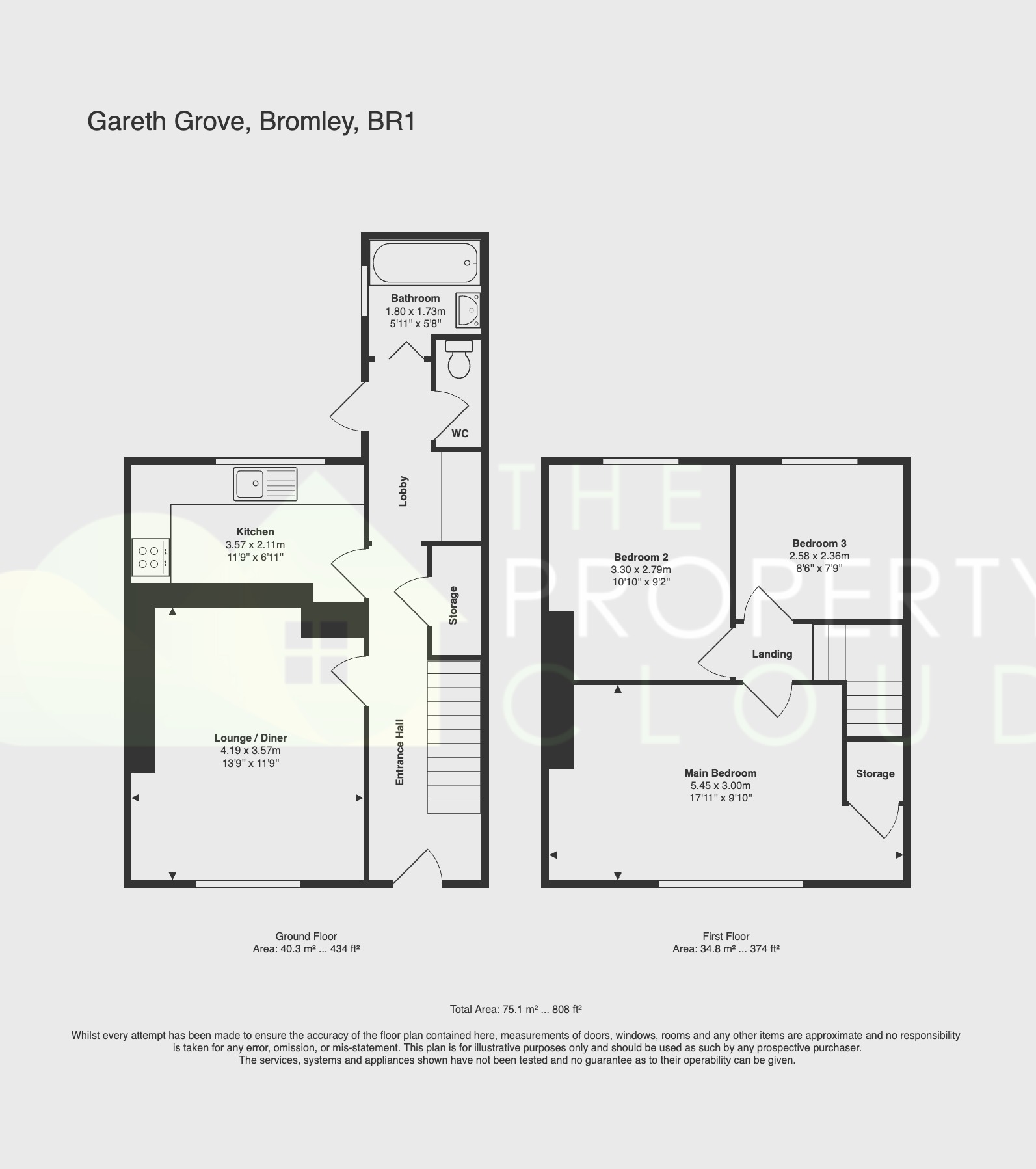 3 Gareth Grove, Bromley, Kent floorplan