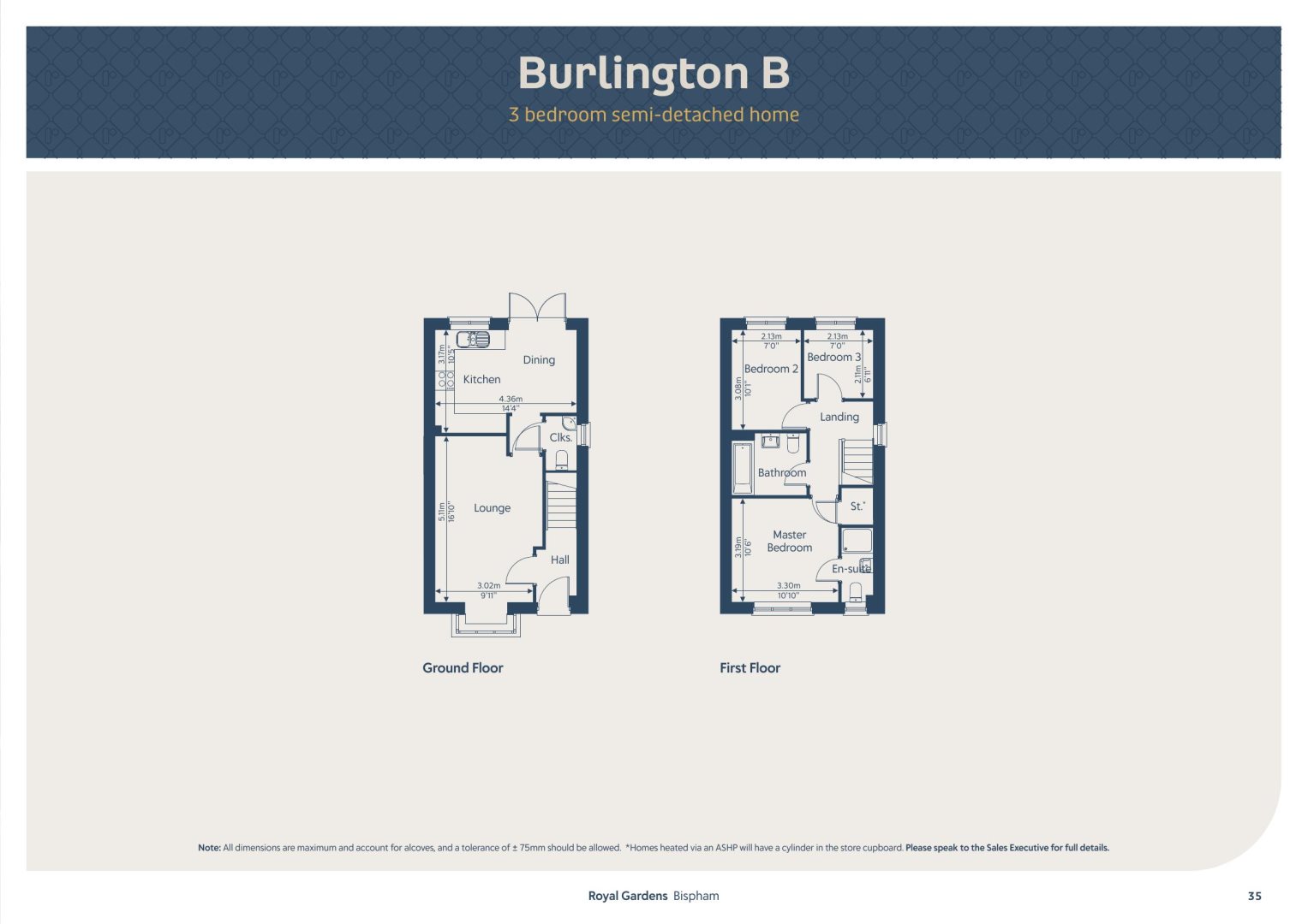 Plots 128, Royal Gardens, Blackpool floorplan