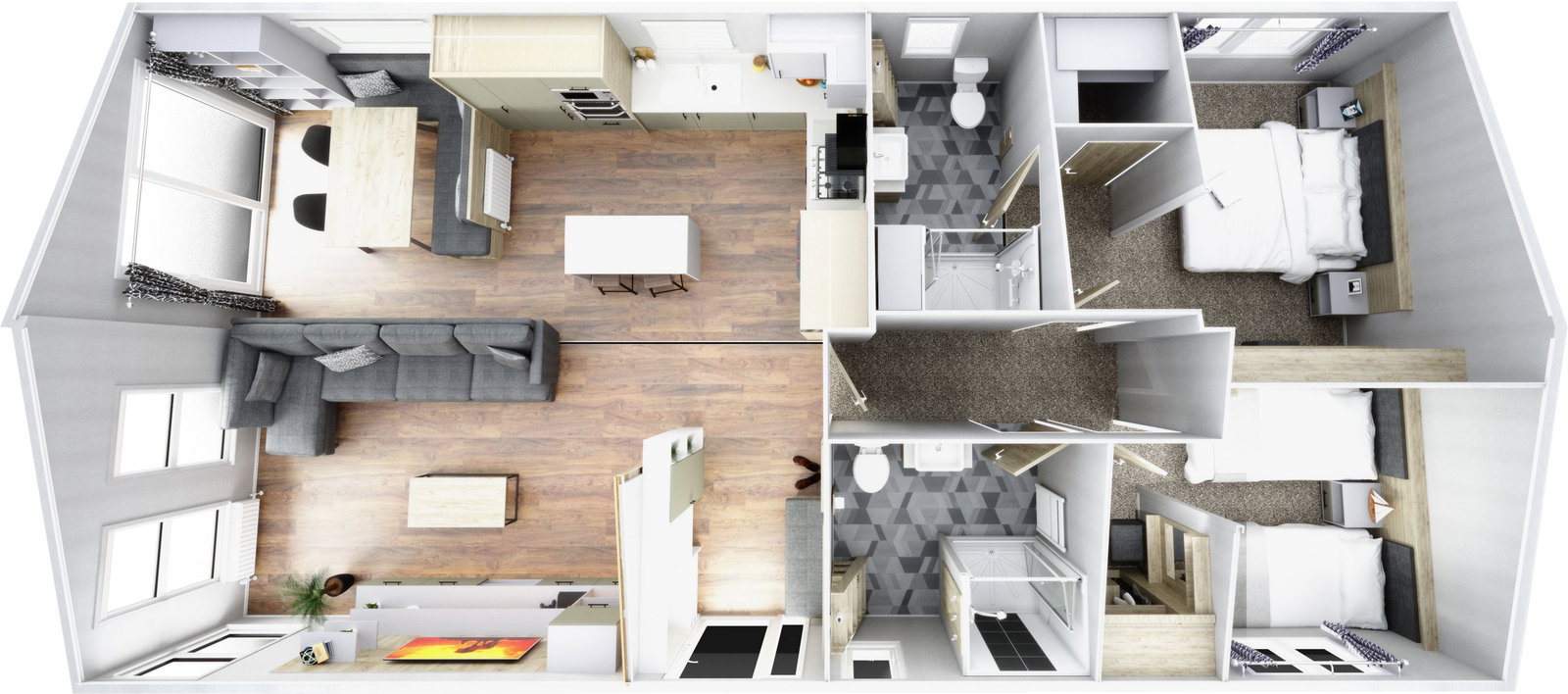 Bath And West Lodge Park, New Willerby Mapleton, 40'x20', Shepton Mallet floorplan