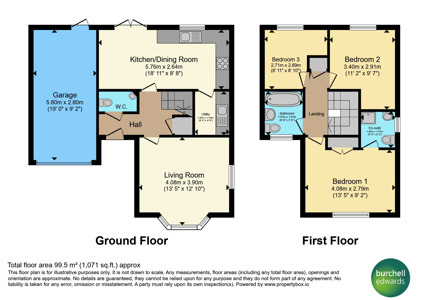 22, Portland Way, MANSFIELD floorplan